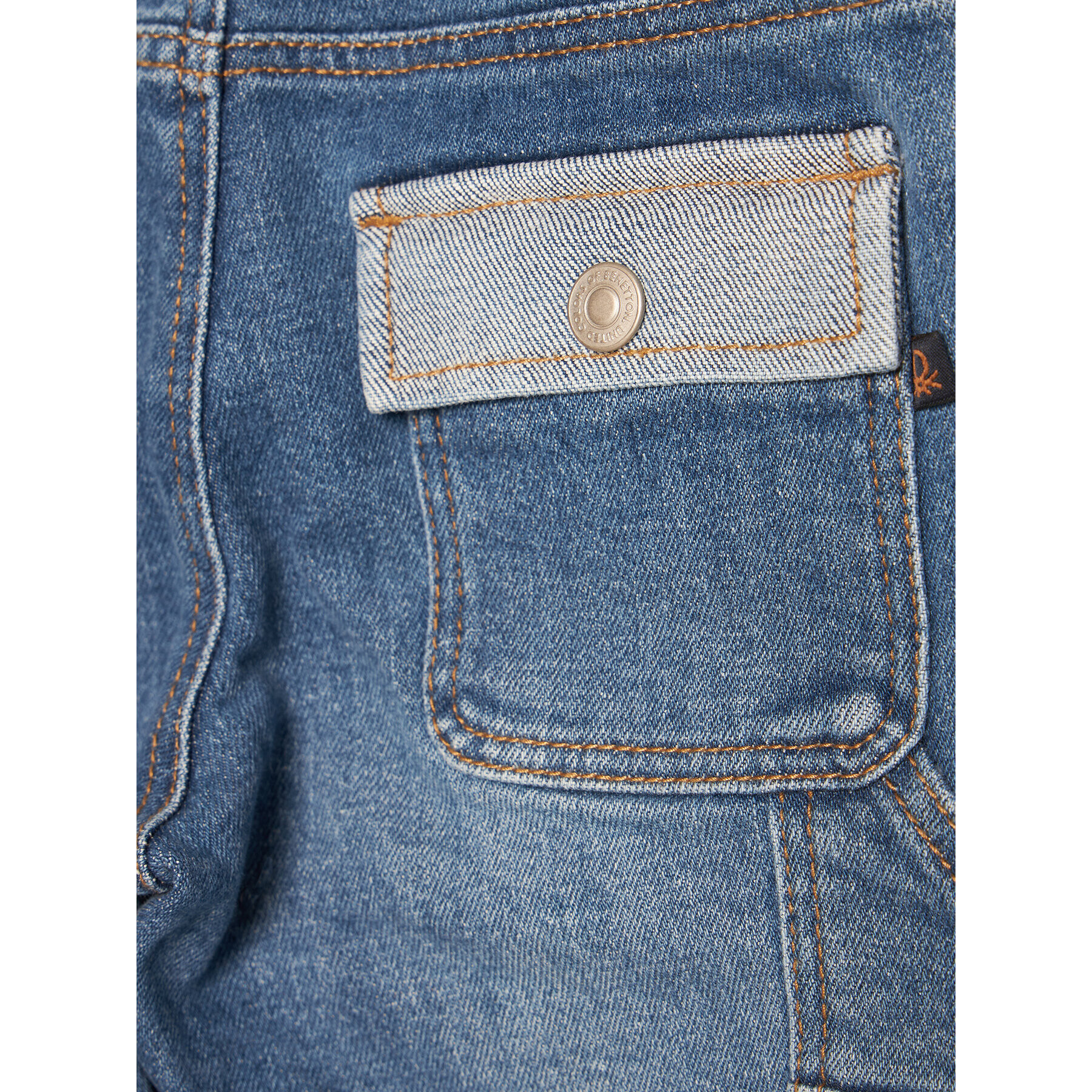 United Colors Of Benetton Jeans hlače 4ONT55FM0 Modra Relaxed Fit - Pepit.si