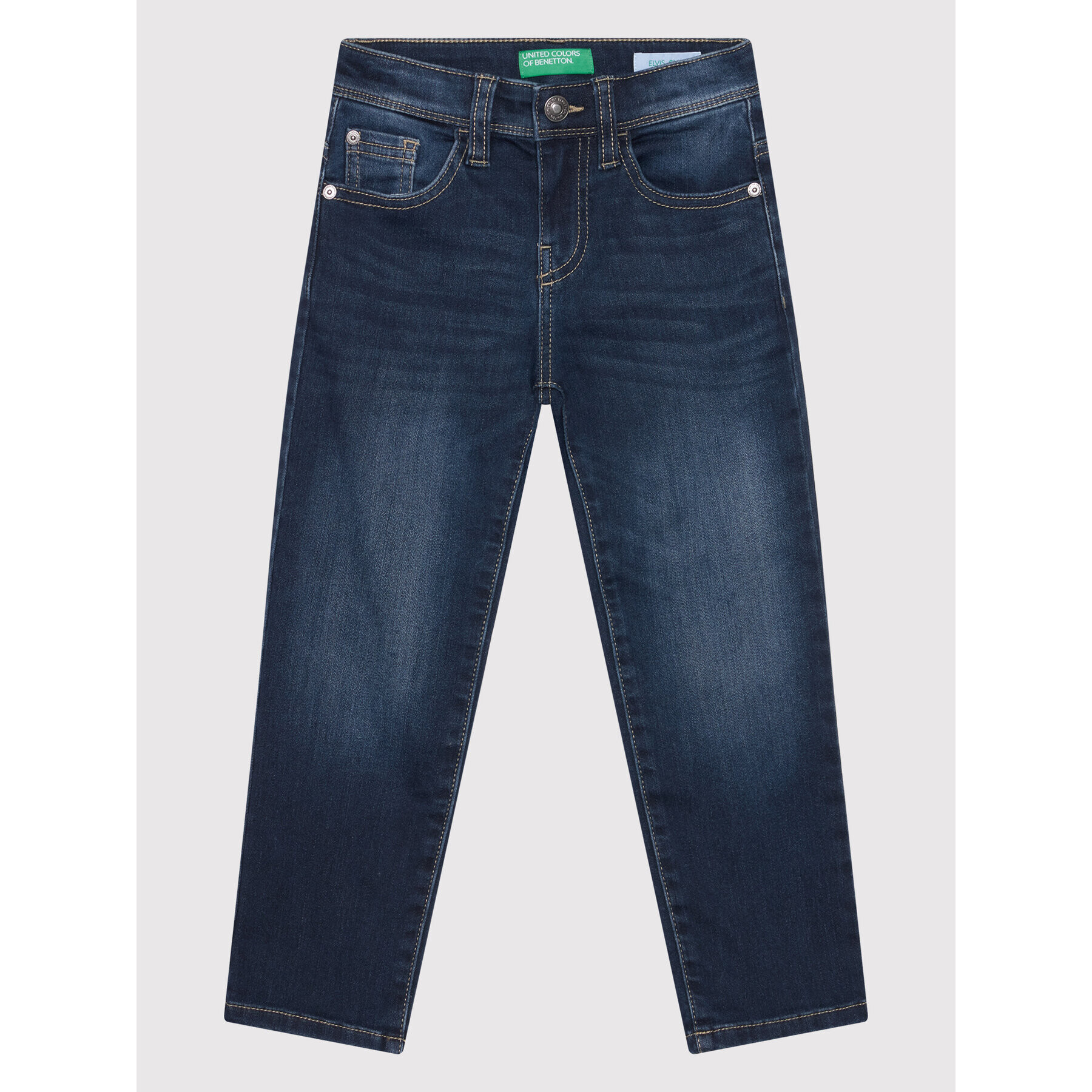 United Colors Of Benetton Jeans hlače 4TR757PJ0 Mornarsko modra Slim Fit - Pepit.si