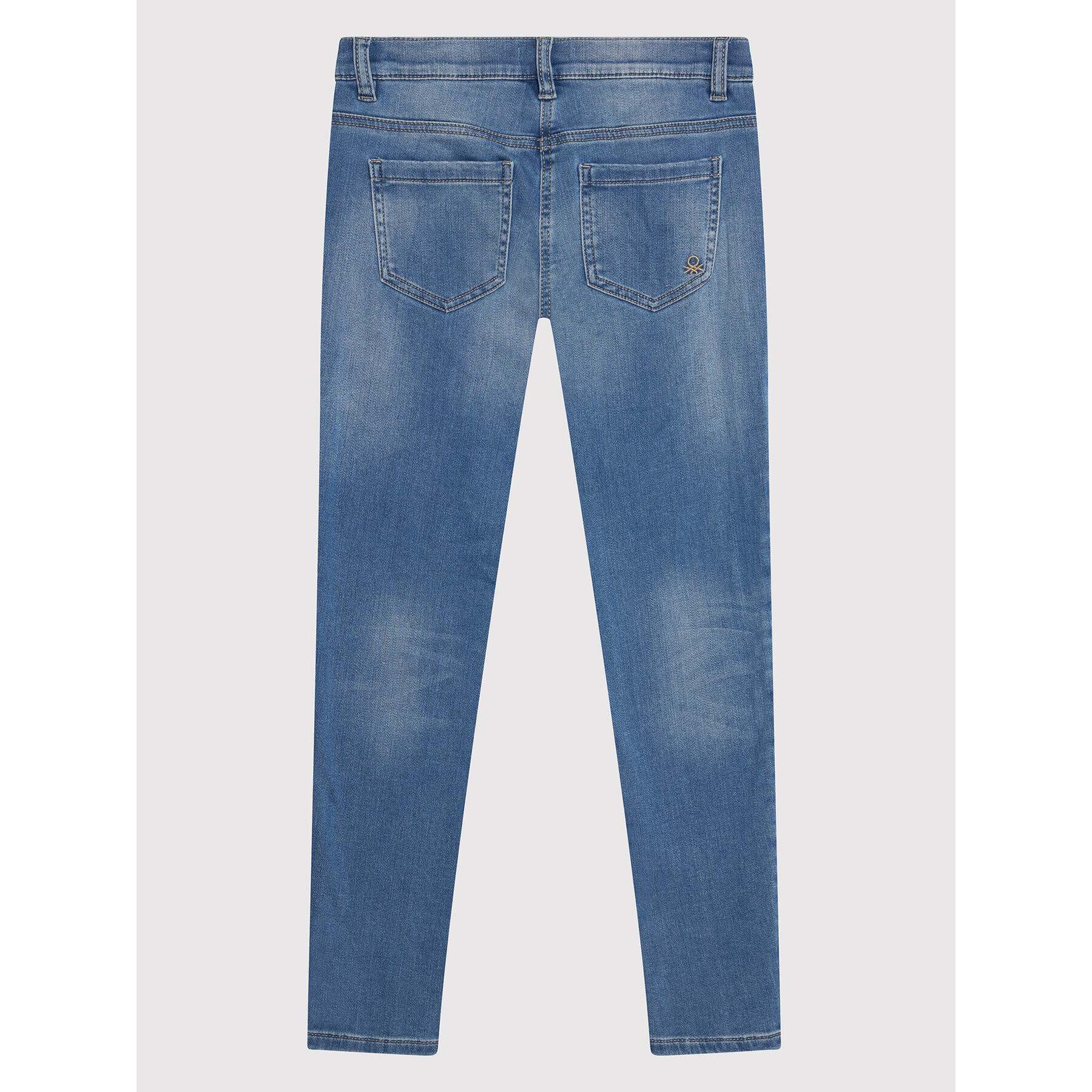 United Colors Of Benetton Jeans hlače 4TR757PP0 Modra Slim Fit - Pepit.si