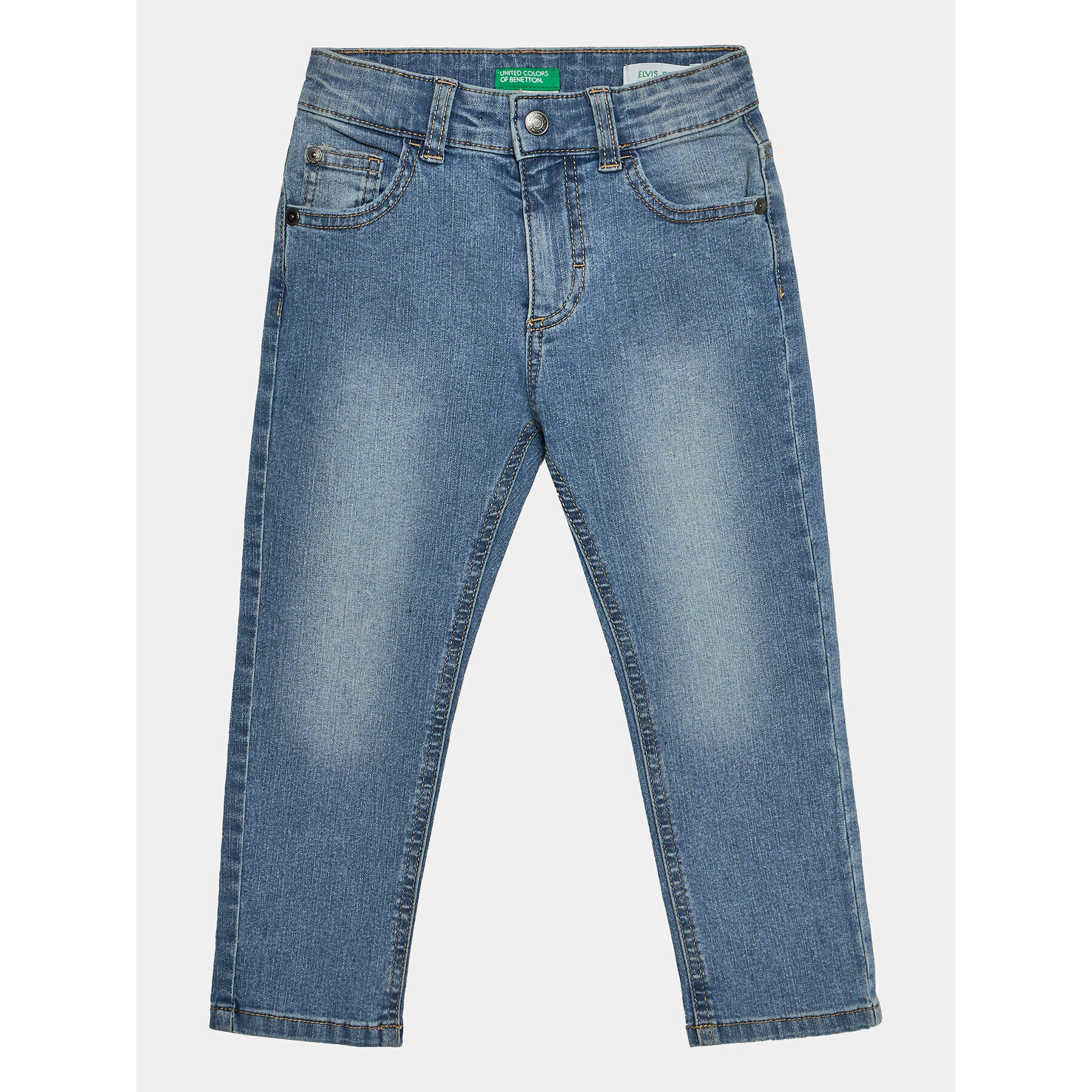 United Colors Of Benetton Jeans hlače 4XA2GE00F Modra Slim Fit - Pepit.si