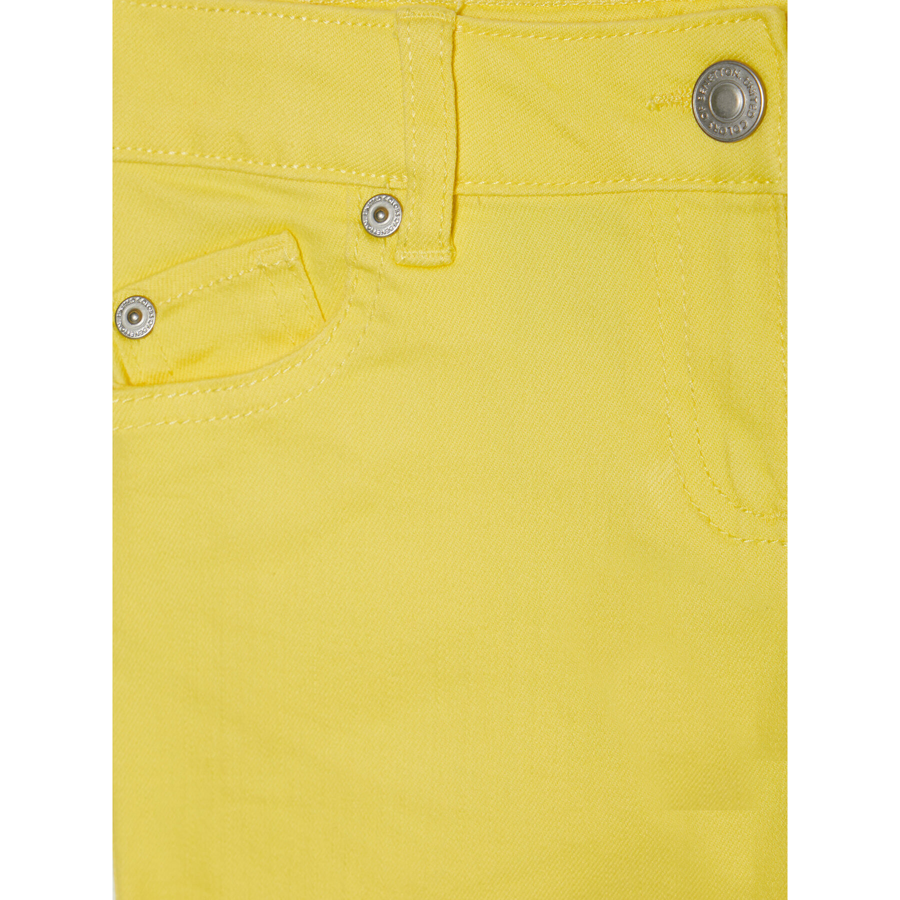 United Colors Of Benetton Jeans kratke hlače 4HB559DZ0 D Rumena Regular Fit - Pepit.si