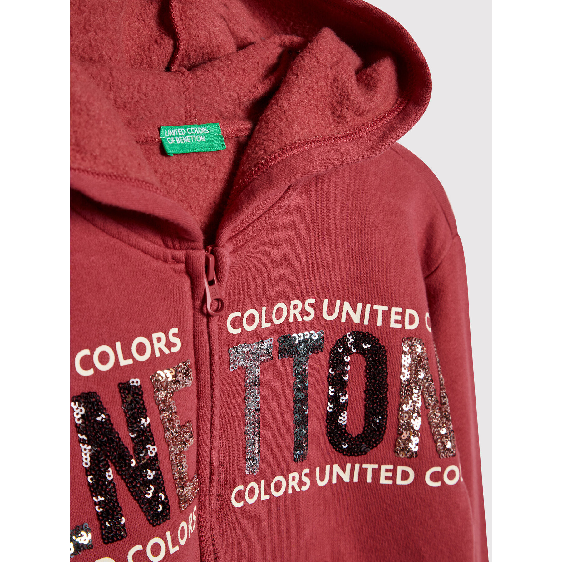 United Colors Of Benetton Jopa 39M2C5996 Bordo rdeča Regular Fit - Pepit.si