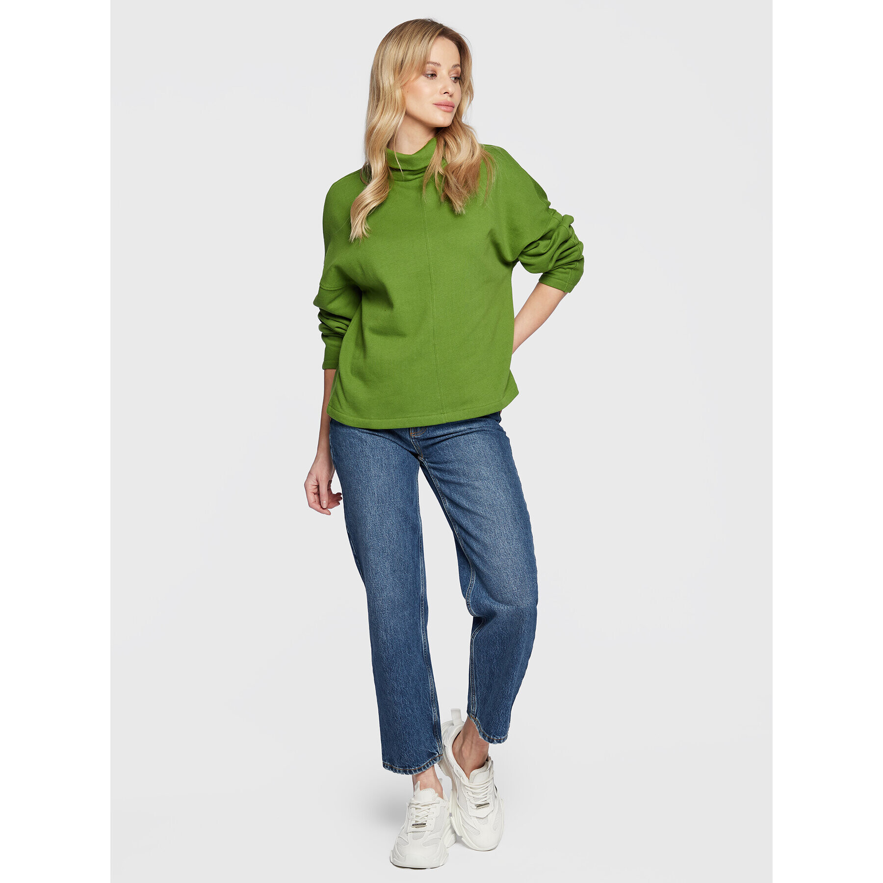 United Colors Of Benetton Jopa 3OOTD200B Zelena Relaxed Fit - Pepit.si