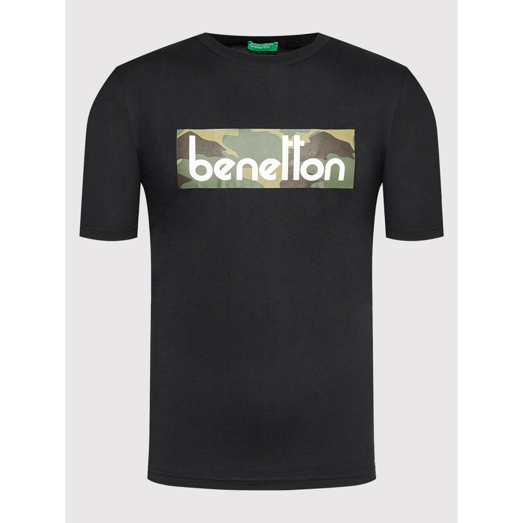 United Colors Of Benetton Majica 3096J17H6 Črna Regular Fit - Pepit.si