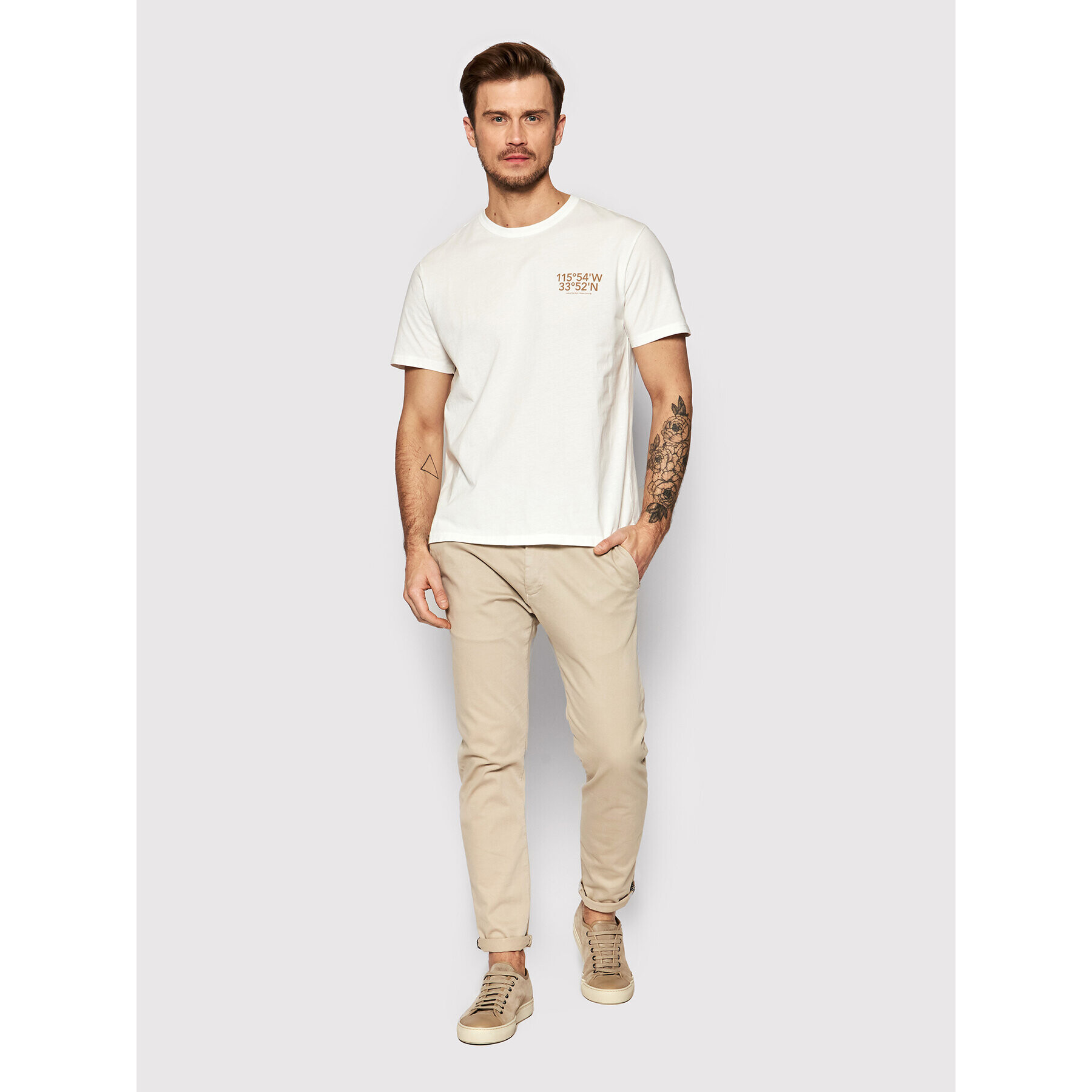 United Colors Of Benetton Majica 3096U101A Bela Relaxed Fit - Pepit.si