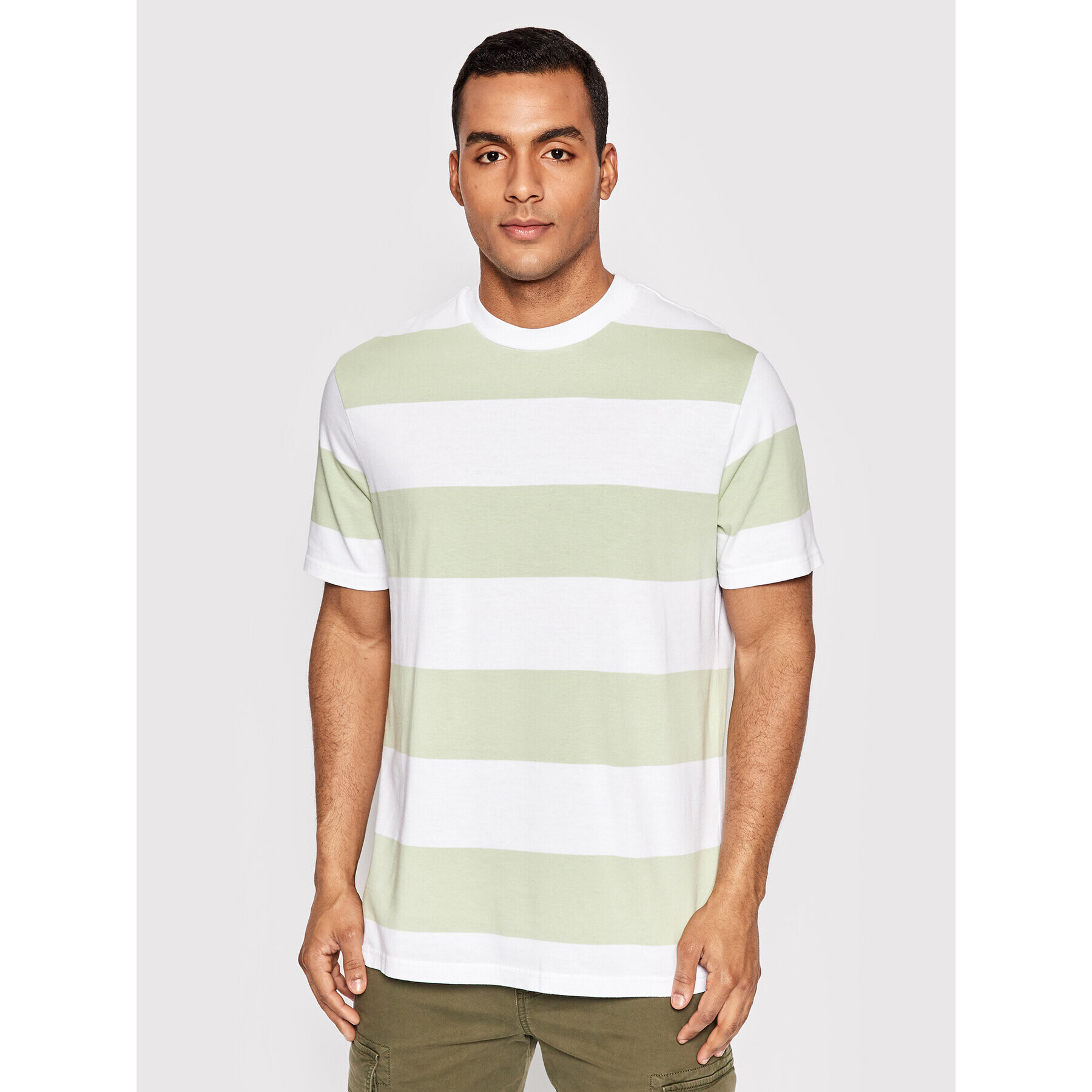 United Colors Of Benetton Majica 3ECCU100I Zelena Relaxed Fit - Pepit.si