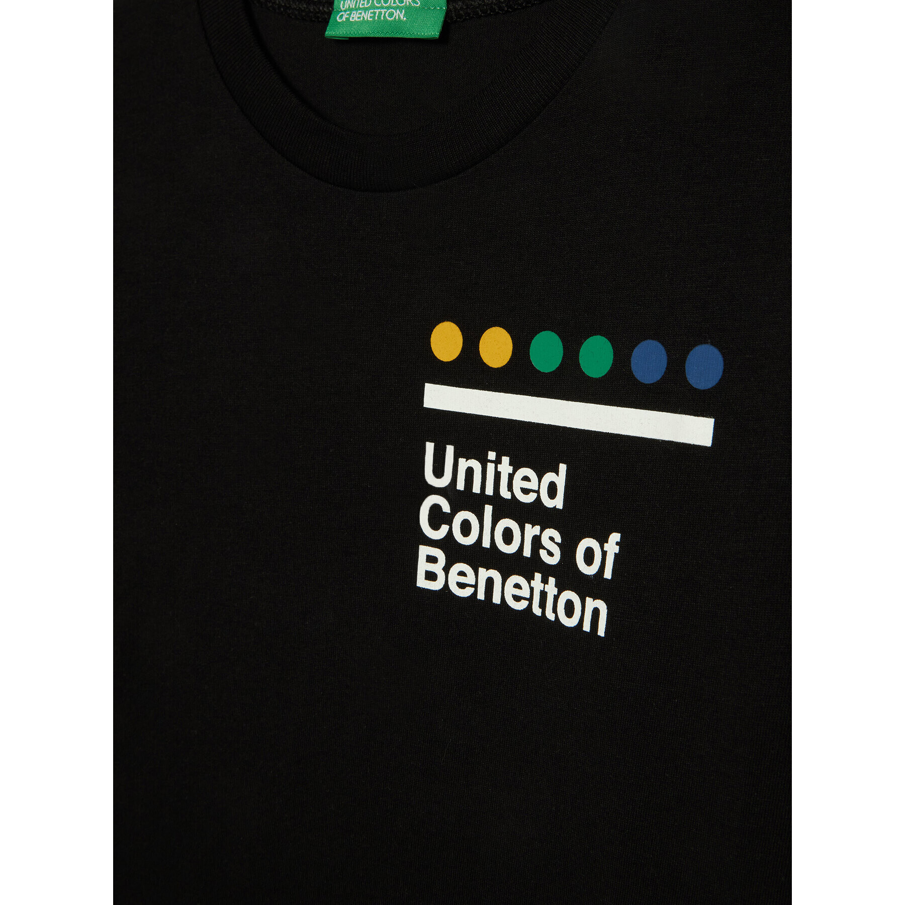 United Colors Of Benetton Majica 3I1XC100Q Črna Regular Fit - Pepit.si