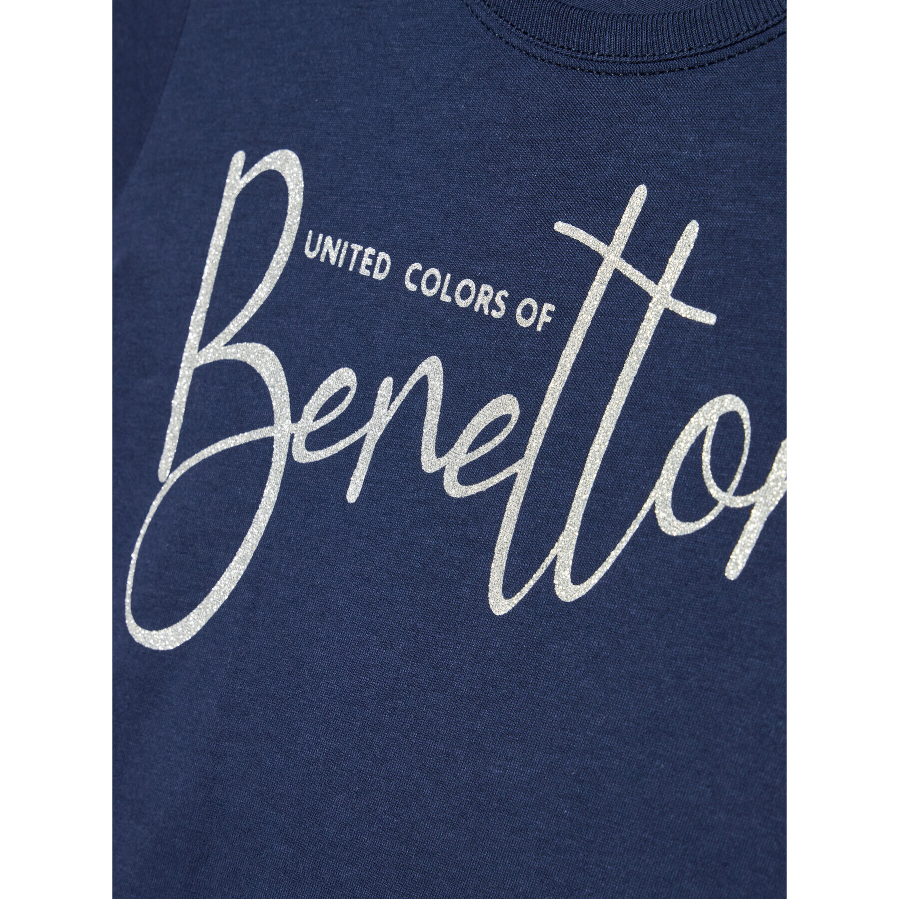 United Colors Of Benetton Majica 3I1XC101Q Mornarsko modra Regular Fit - Pepit.si