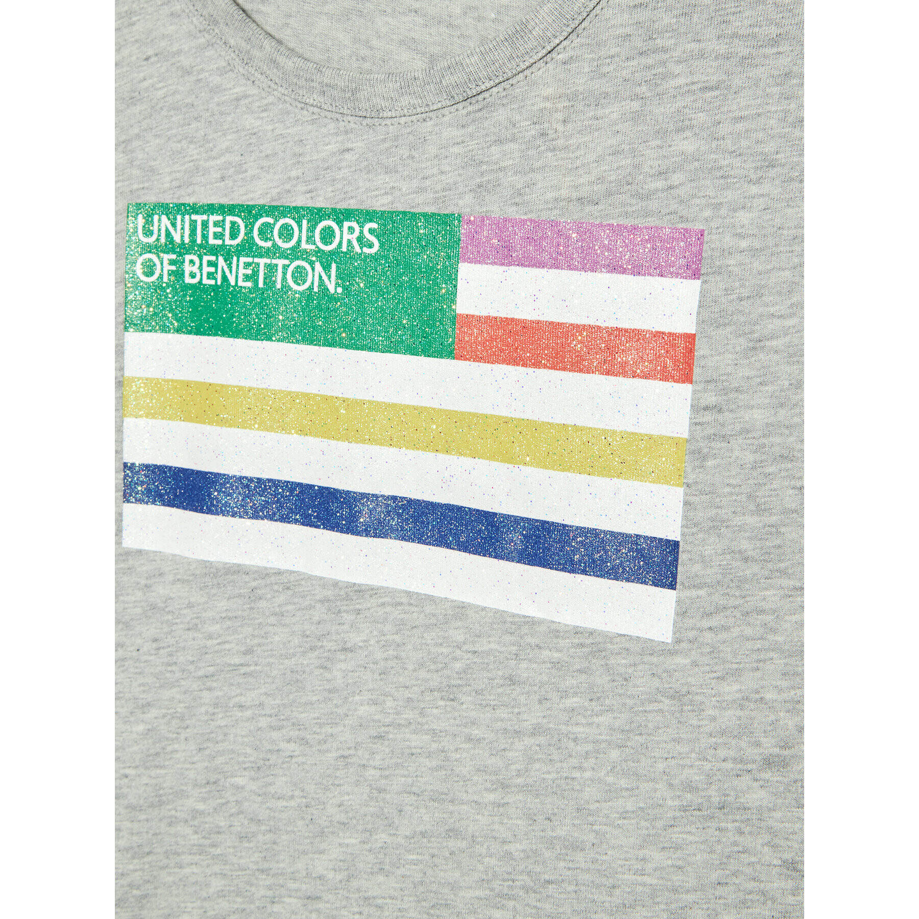 United Colors Of Benetton Majica 3I1XC101Q Siva Regular Fit - Pepit.si