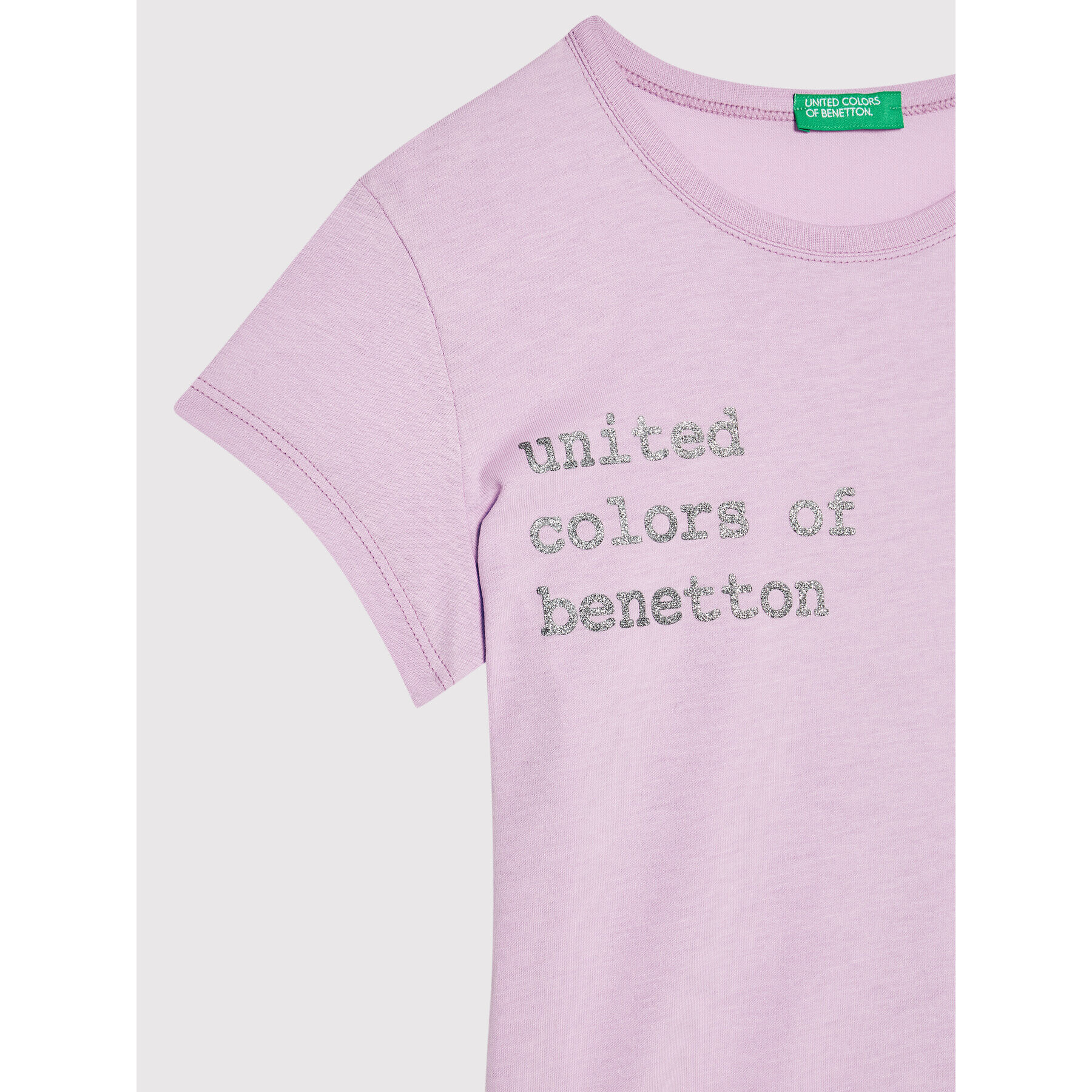 United Colors Of Benetton Majica 3I1XC101Q Vijolična Regular Fit - Pepit.si