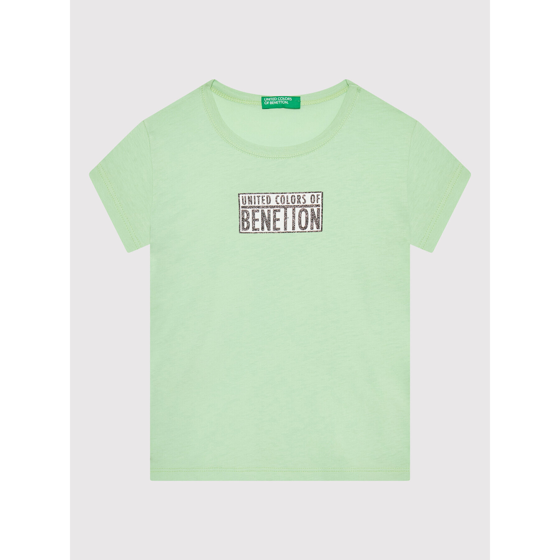 United Colors Of Benetton Majica 3I1XC101Q Zelena Regular Fit - Pepit.si