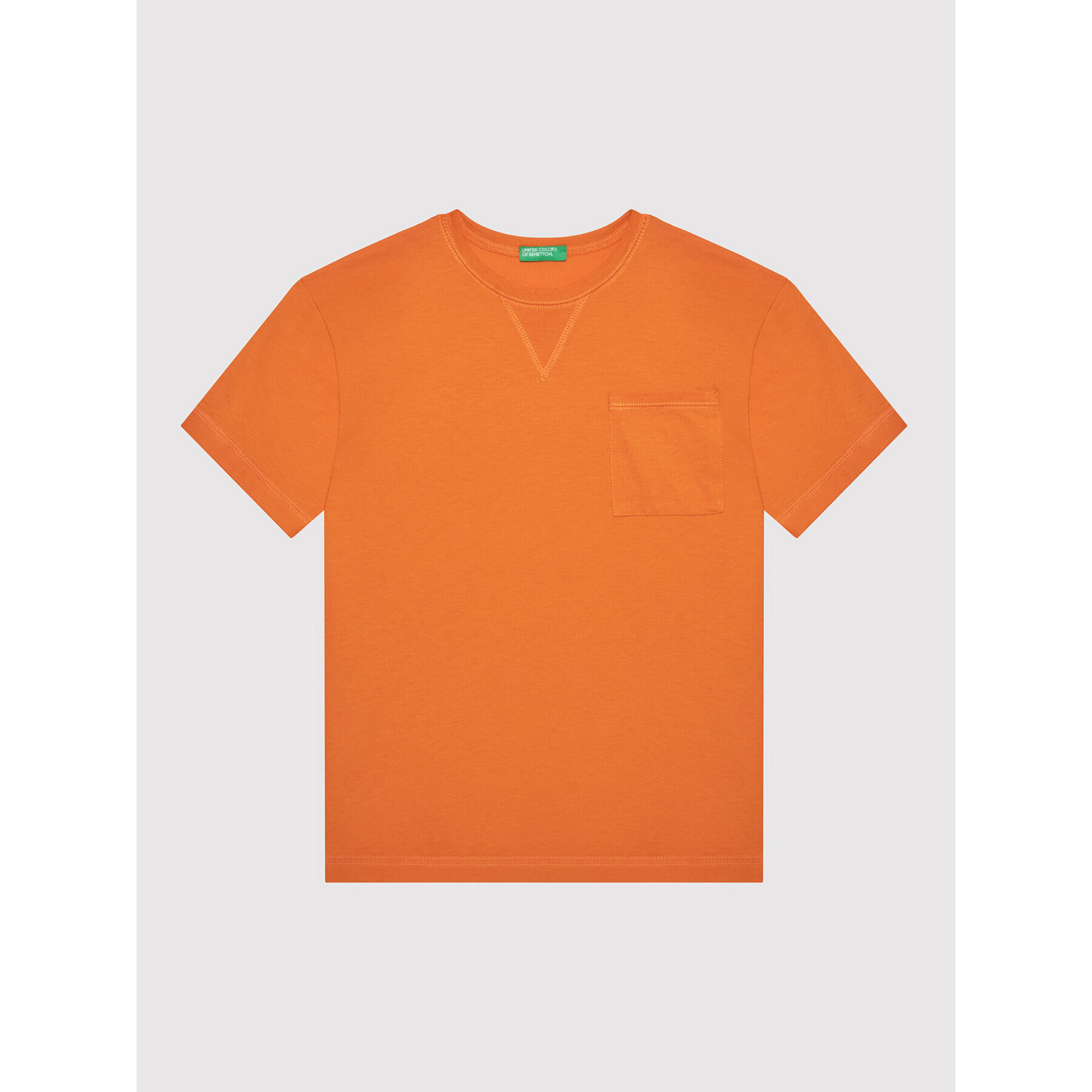 United Colors Of Benetton Majica 3I1XC101W Oranžna Regular Fit - Pepit.si