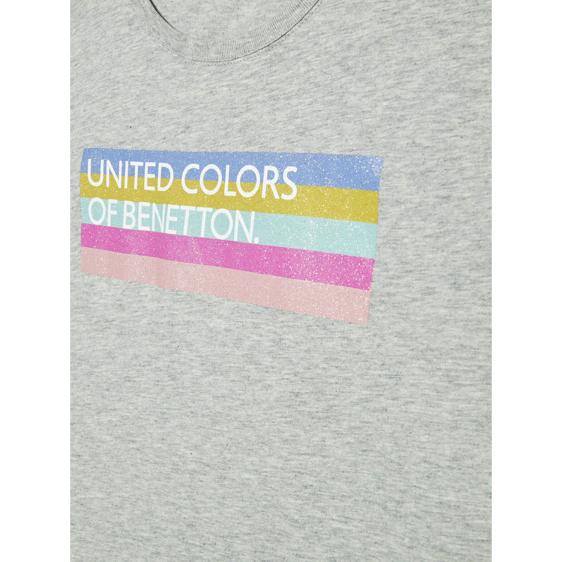 United Colors Of Benetton Majica 3I1XC105O Siva Regular Fit - Pepit.si