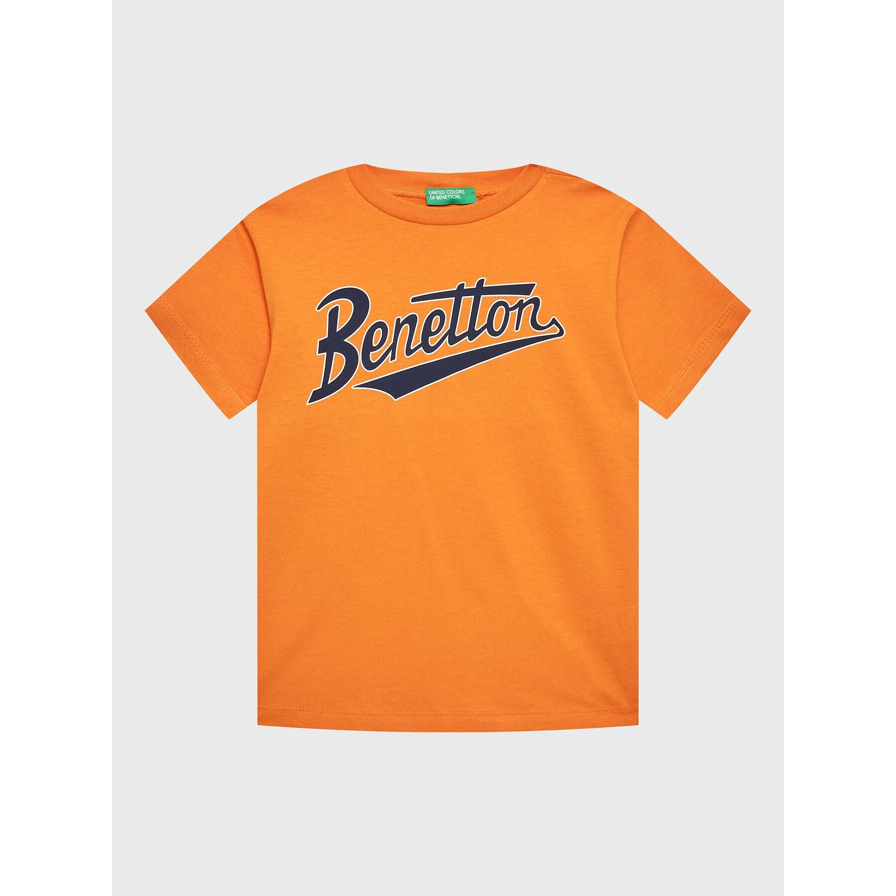 United Colors Of Benetton Majica 3I1XC10A1 Oranžna Regular Fit - Pepit.si