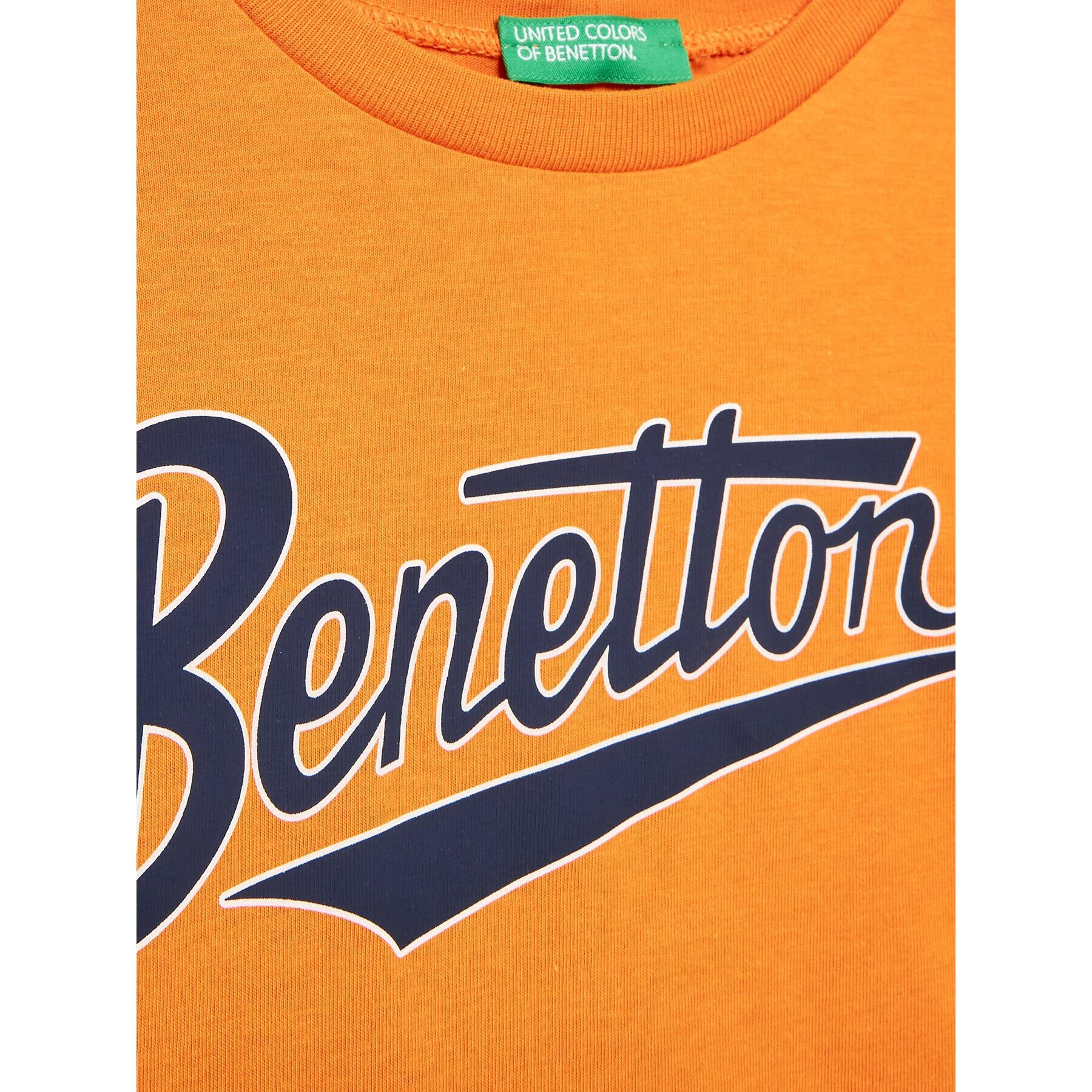 United Colors Of Benetton Majica 3I1XC10A1 Oranžna Regular Fit - Pepit.si