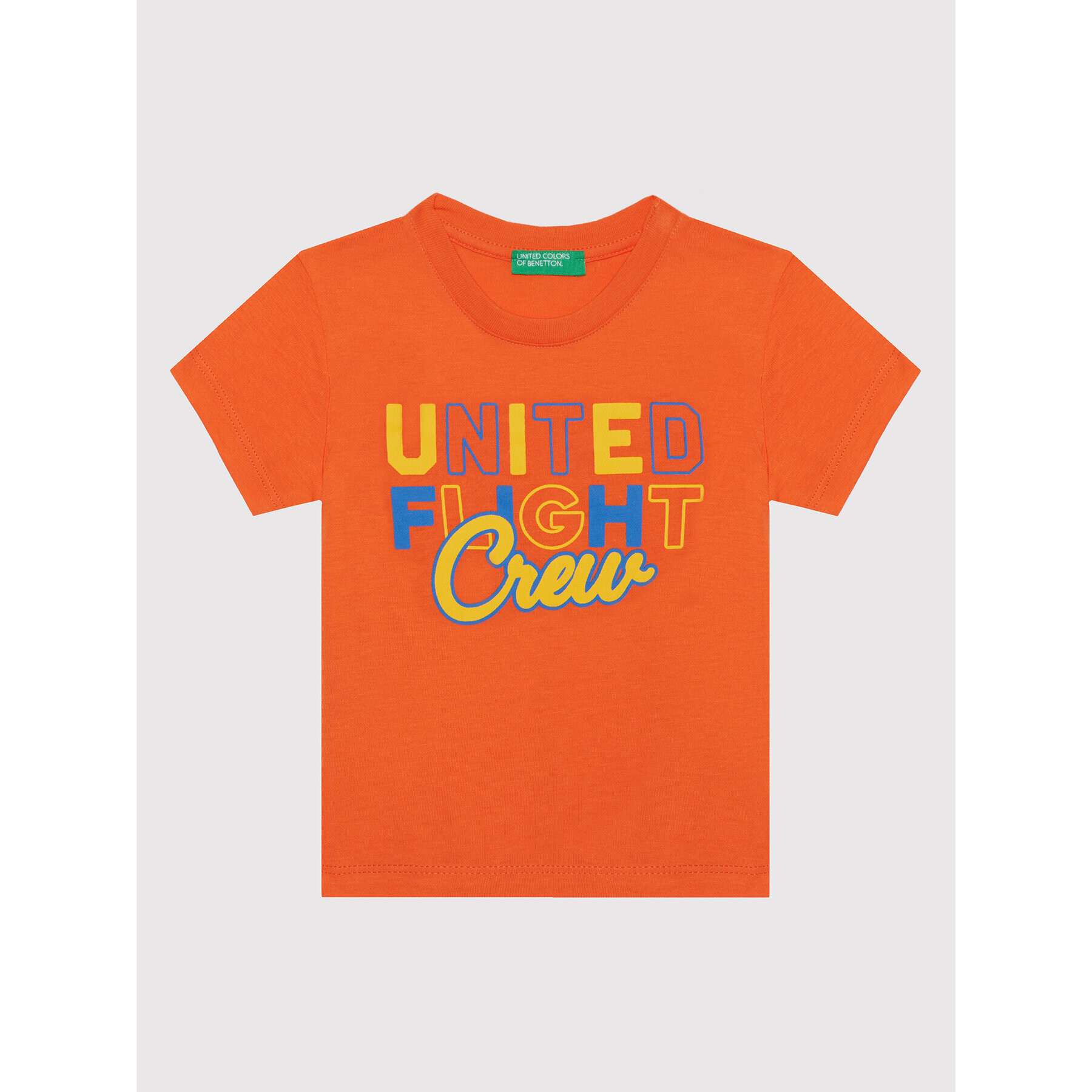 United Colors Of Benetton Majica 3I1XC1577 Oranžna Regular Fit - Pepit.si