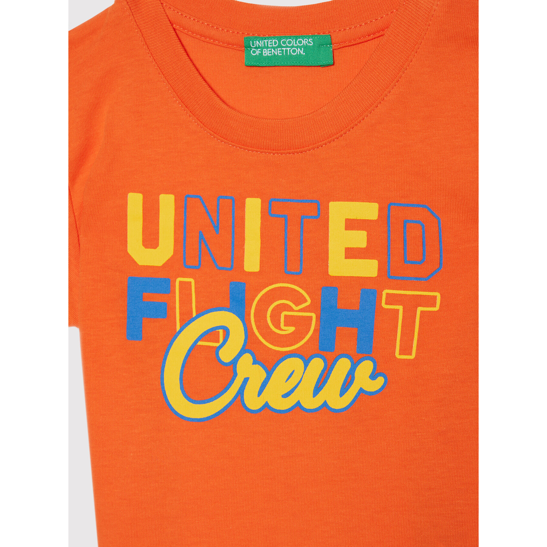 United Colors Of Benetton Majica 3I1XC1577 Oranžna Regular Fit - Pepit.si