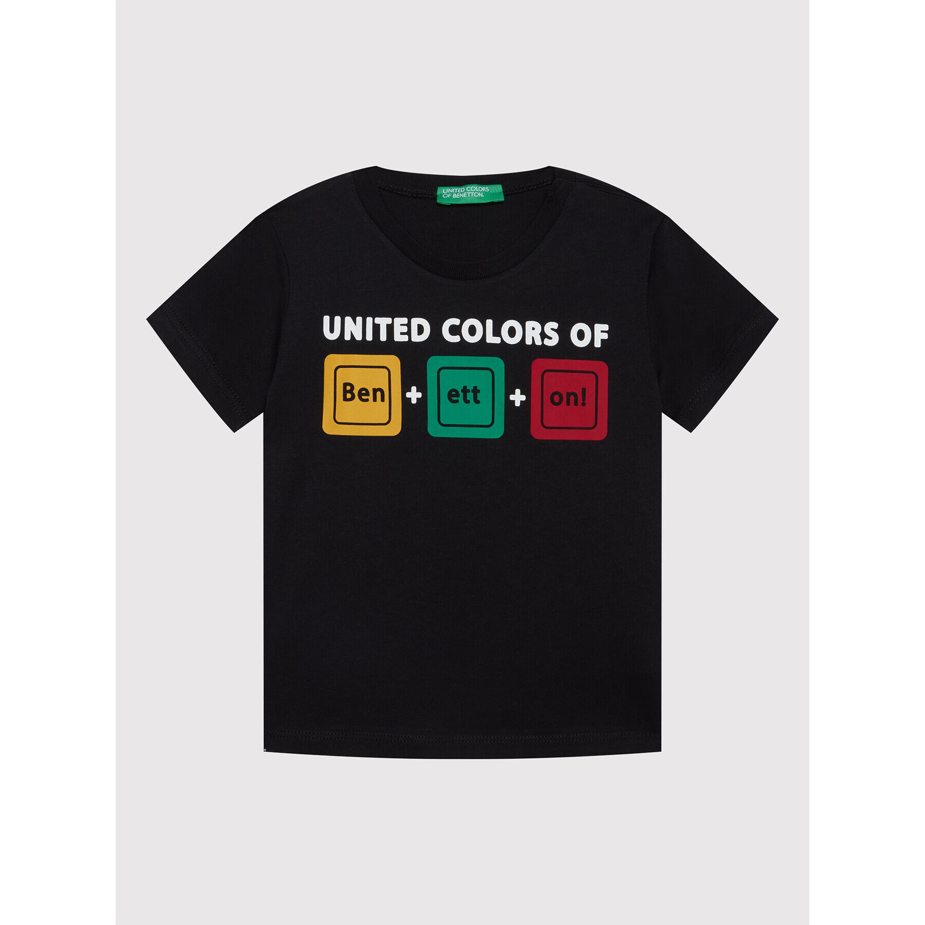 United Colors Of Benetton Majica 3I1XG100G Črna Regular Fit - Pepit.si