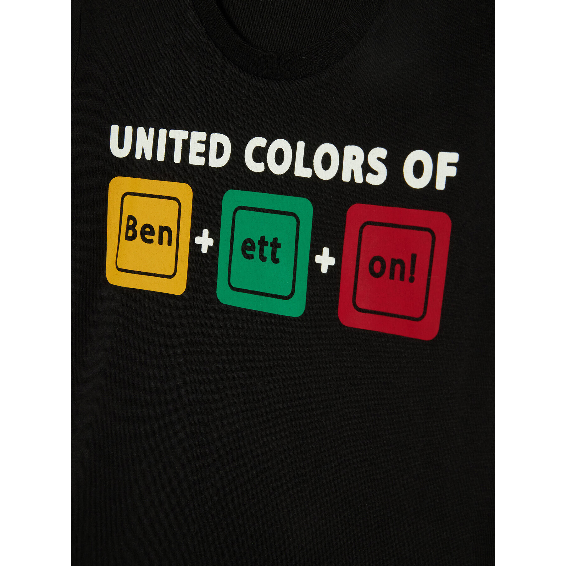 United Colors Of Benetton Majica 3I1XG100G Črna Regular Fit - Pepit.si