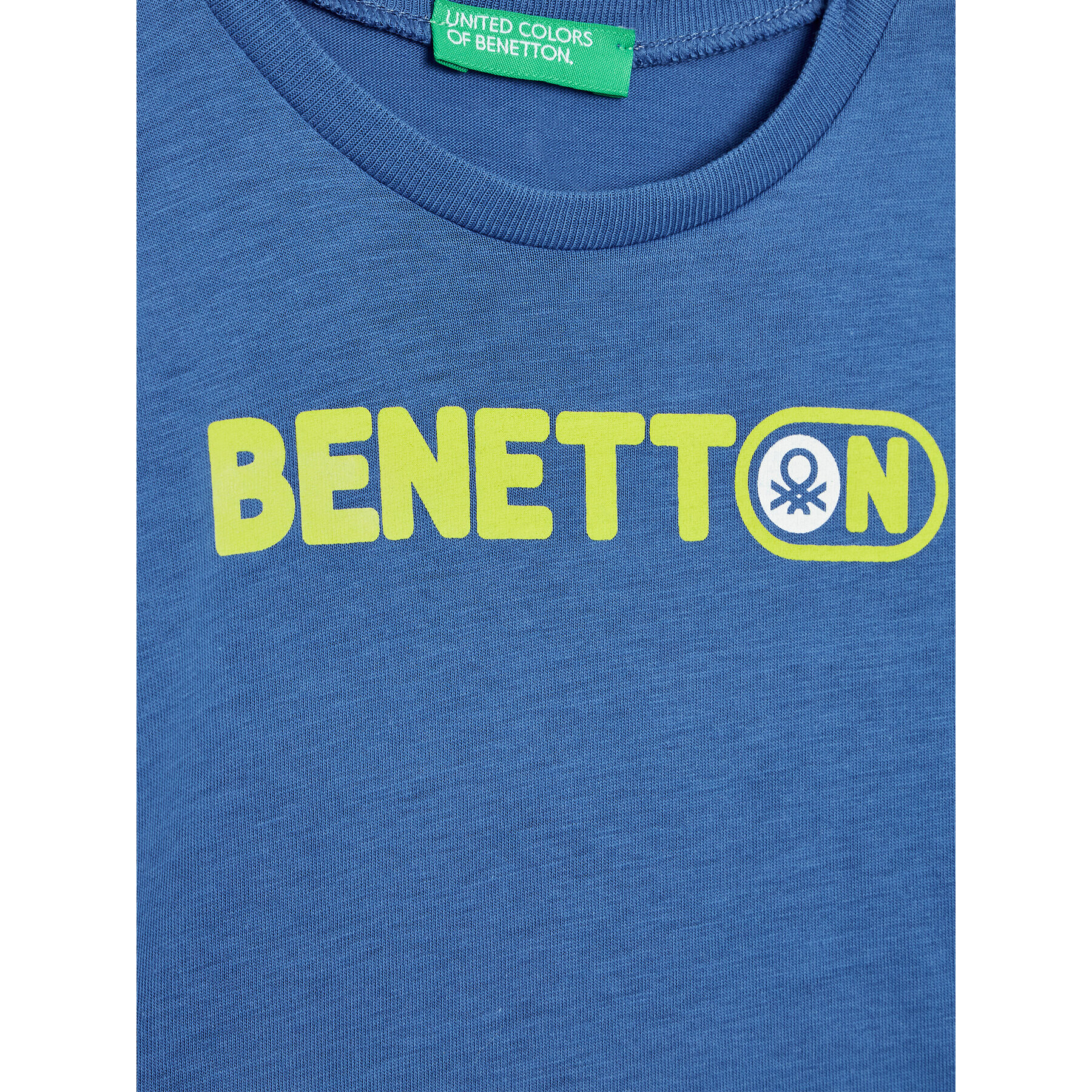 United Colors Of Benetton Majica 3I1XG102N Modra Regular Fit - Pepit.si