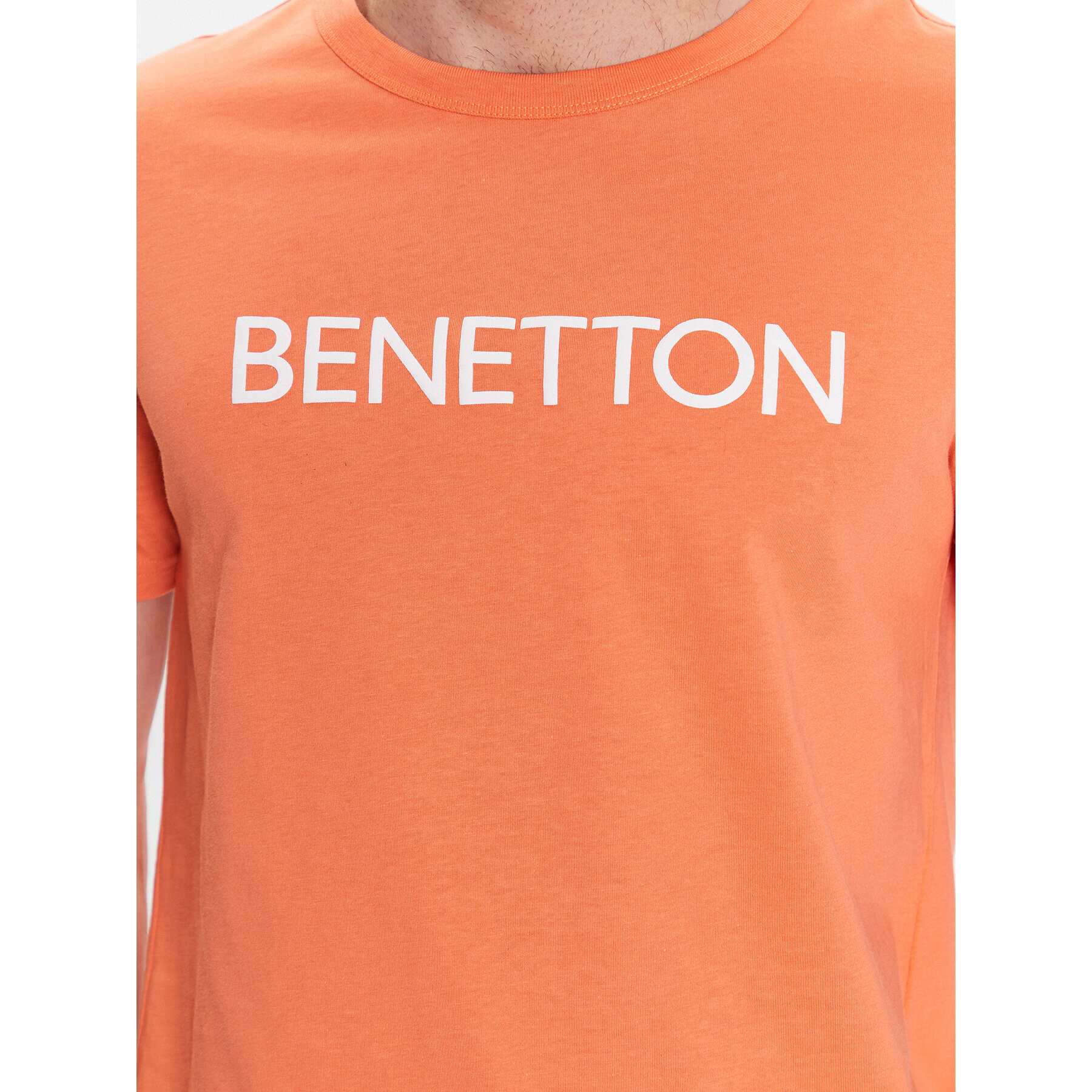 United Colors Of Benetton Majica 3I1XU100A Oranžna Regular Fit - Pepit.si