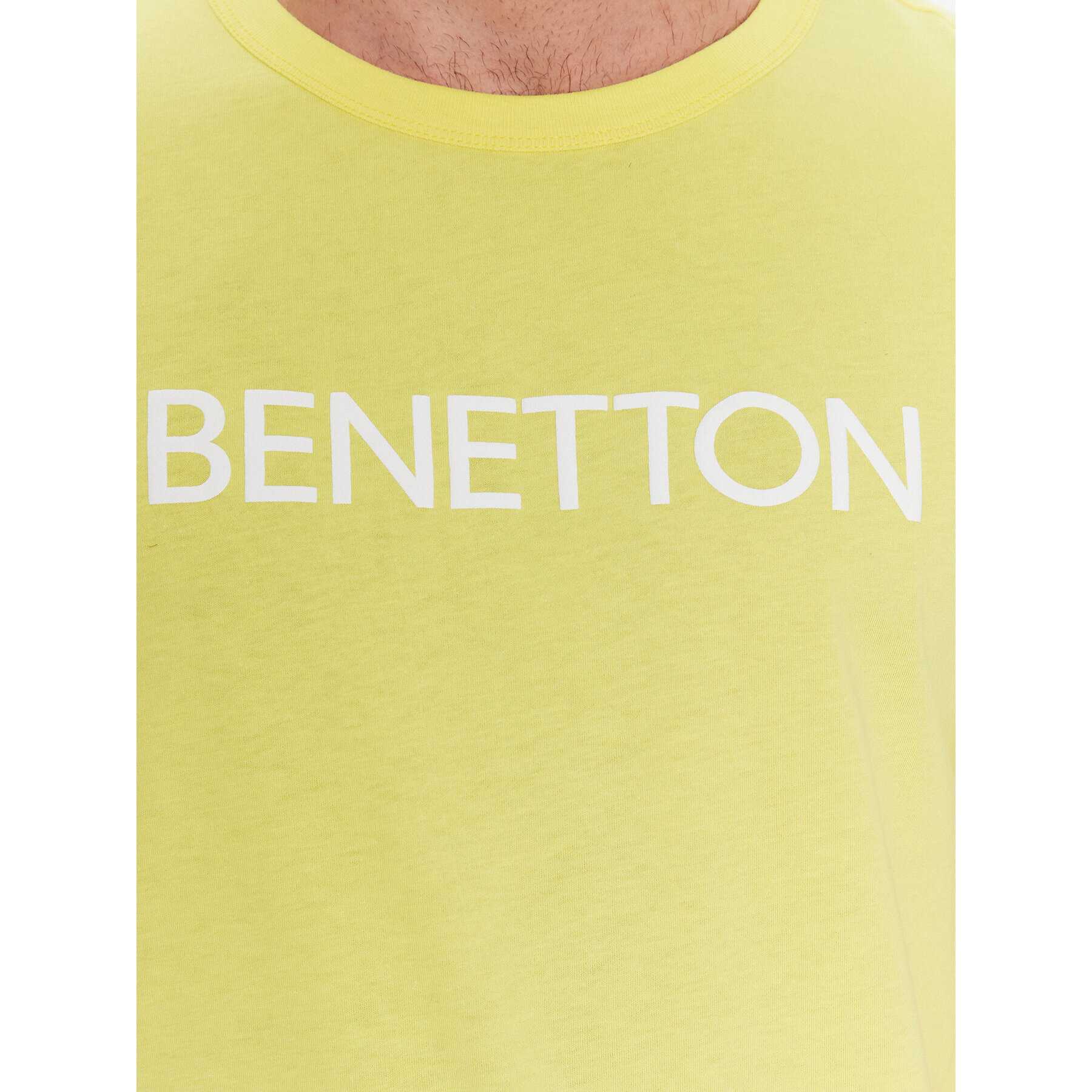 United Colors Of Benetton Majica 3I1XU100A Rumena Regular Fit - Pepit.si