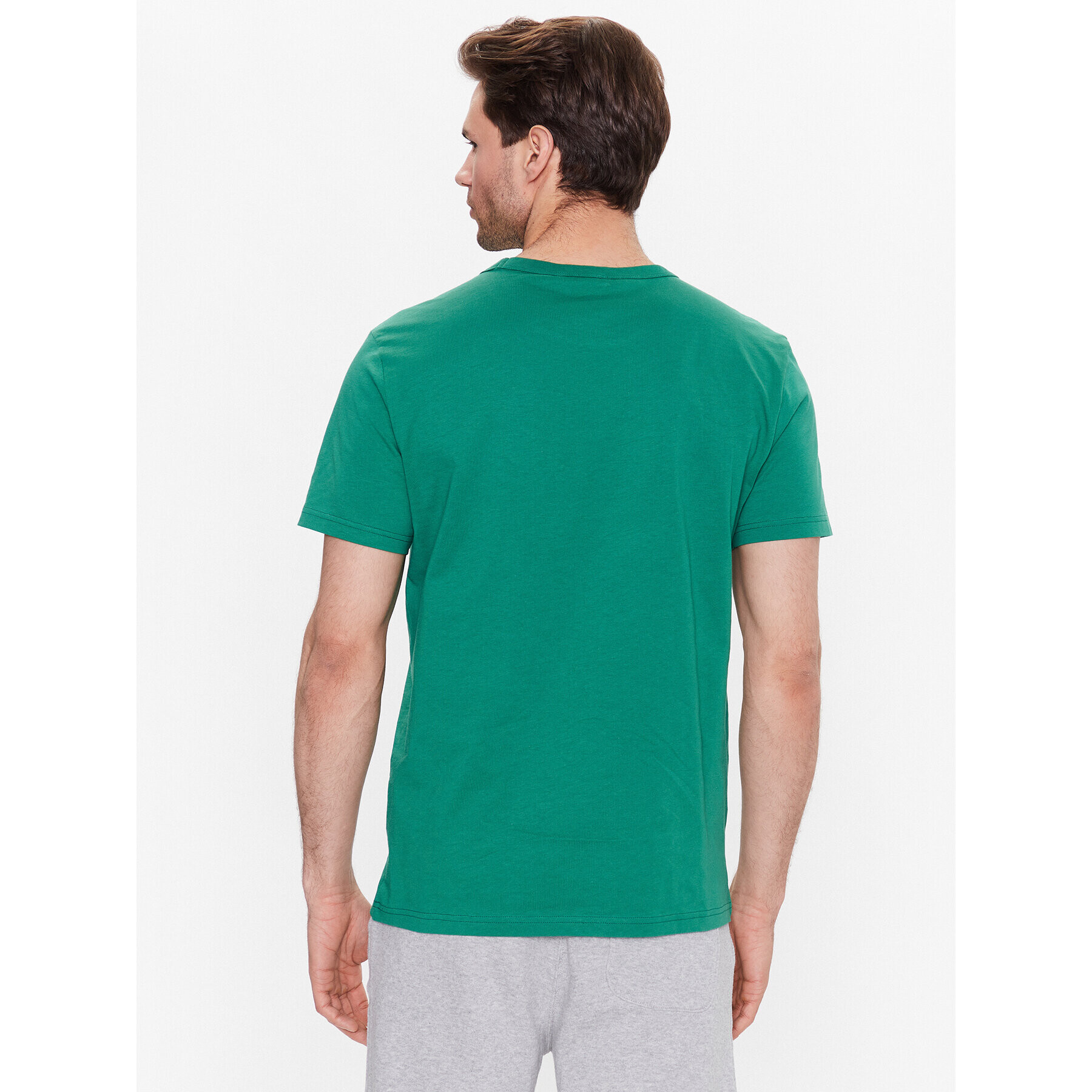 United Colors Of Benetton Majica 3I1XU100A Zelena Regular Fit - Pepit.si