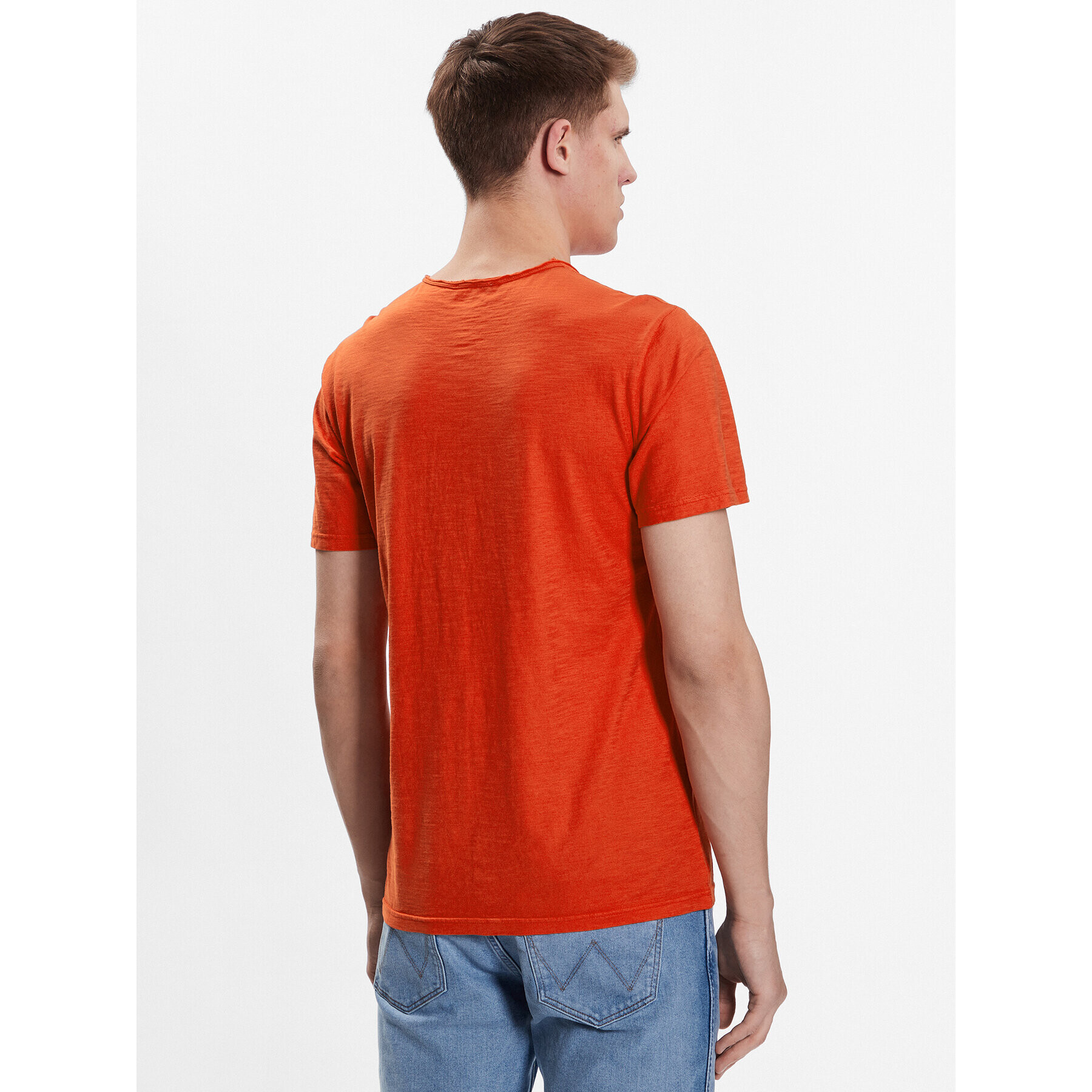 United Colors Of Benetton Majica 3JE1J19A5 Oranžna Regular Fit - Pepit.si