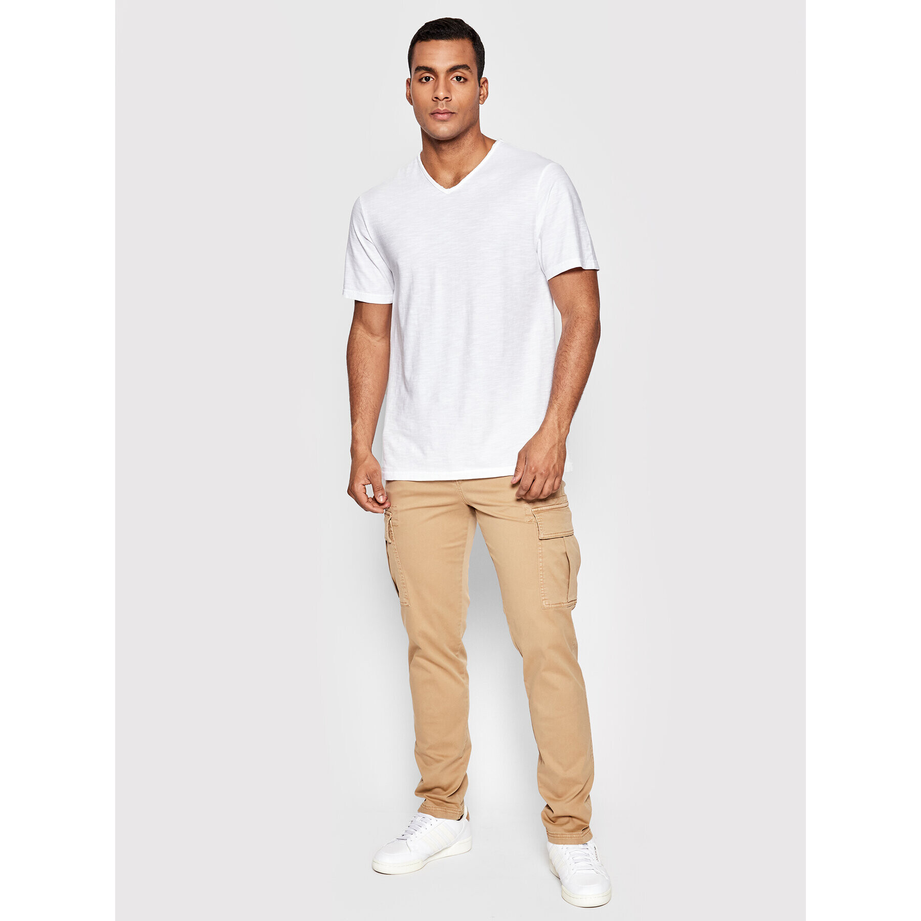 United Colors Of Benetton Majica 3JE1J4264 Bela Relaxed Fit - Pepit.si