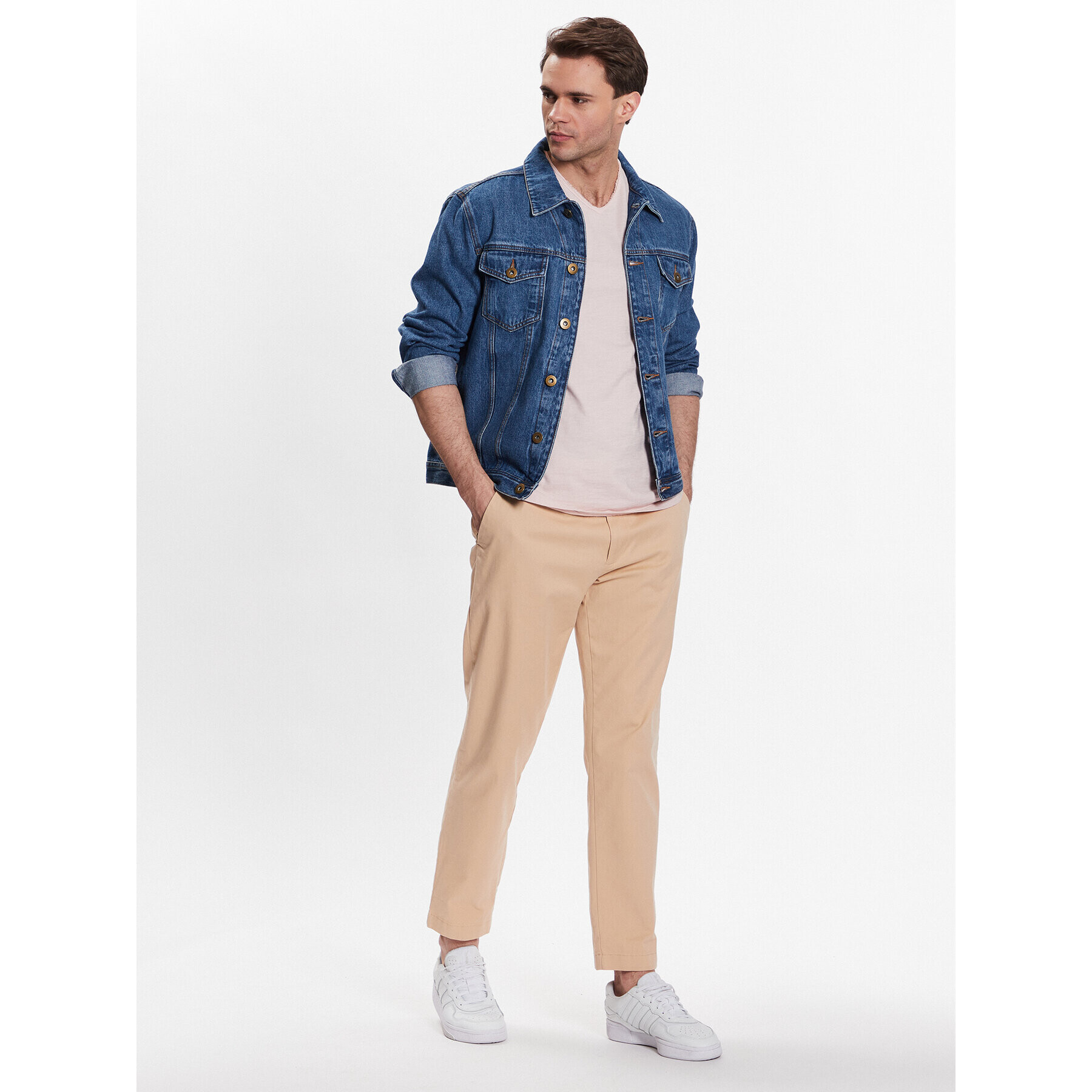 United Colors Of Benetton Majica 3JE1J4264 Roza Relaxed Fit - Pepit.si