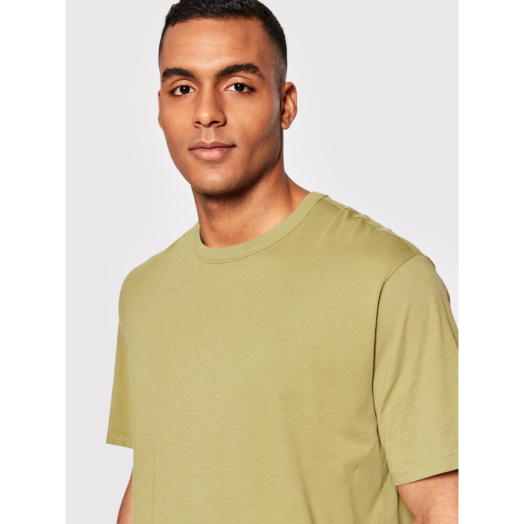 United Colors Of Benetton Majica 3L7NU100X Zelena Regular Fit - Pepit.si