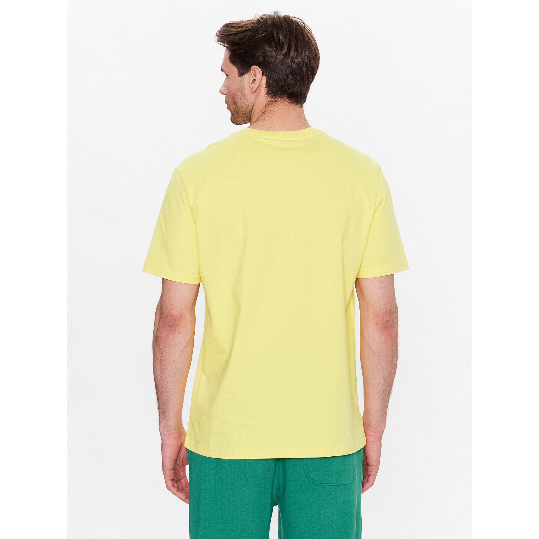 United Colors Of Benetton Majica 3MI5J1AF7 Rumena Regular Fit - Pepit.si