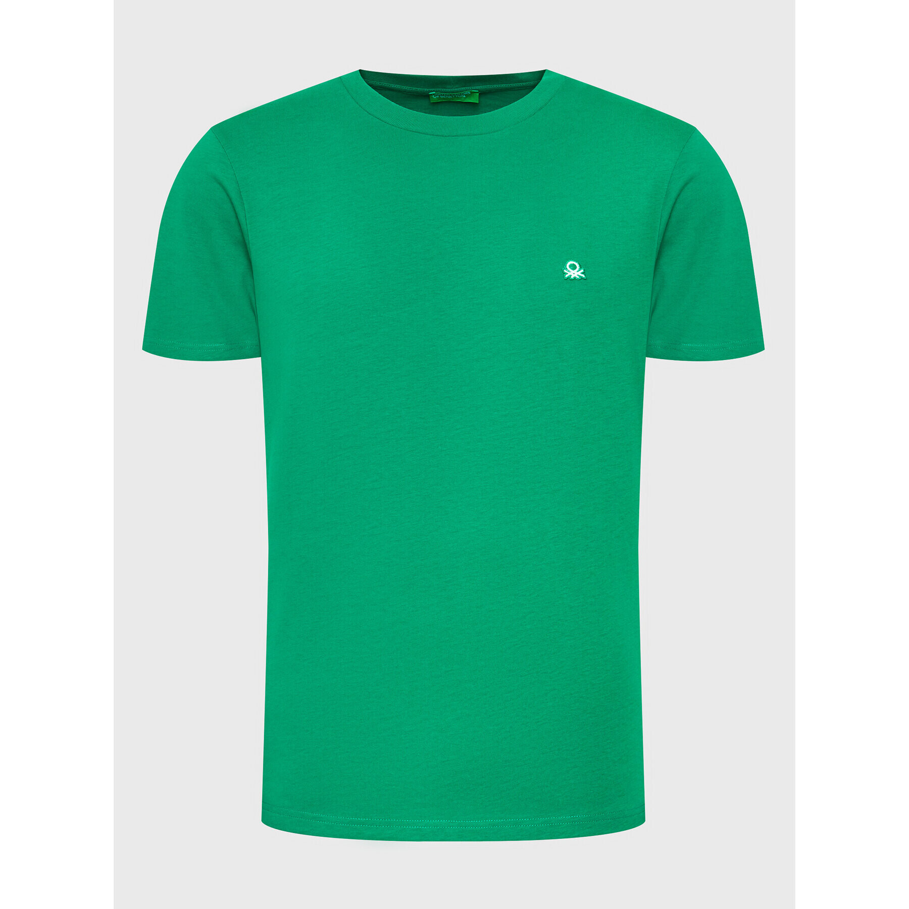 United Colors Of Benetton Majica 3MI5J1AF7 Zelena Regular Fit - Pepit.si