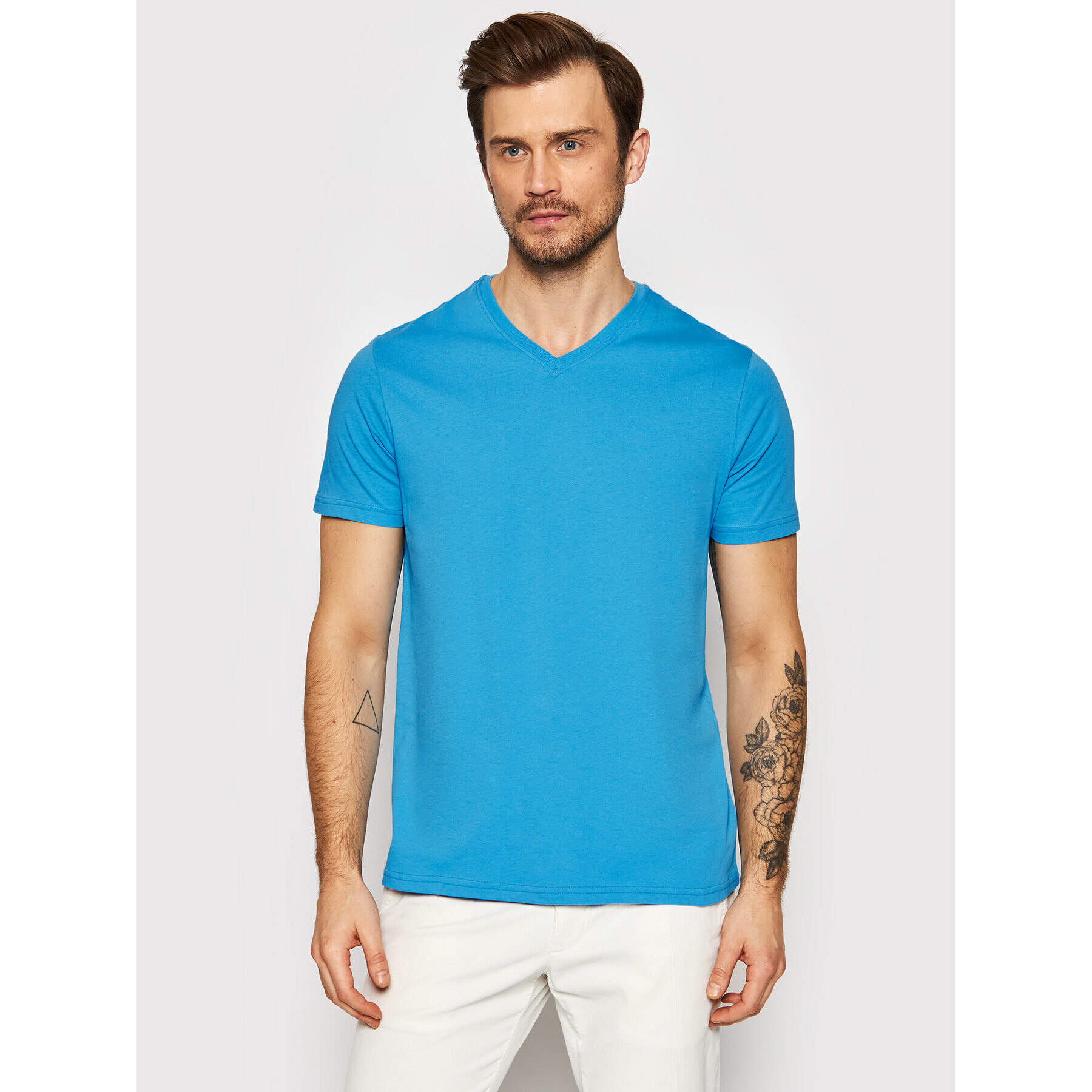 United Colors Of Benetton Majica 3U53J4231 Modra Regular Fit - Pepit.si