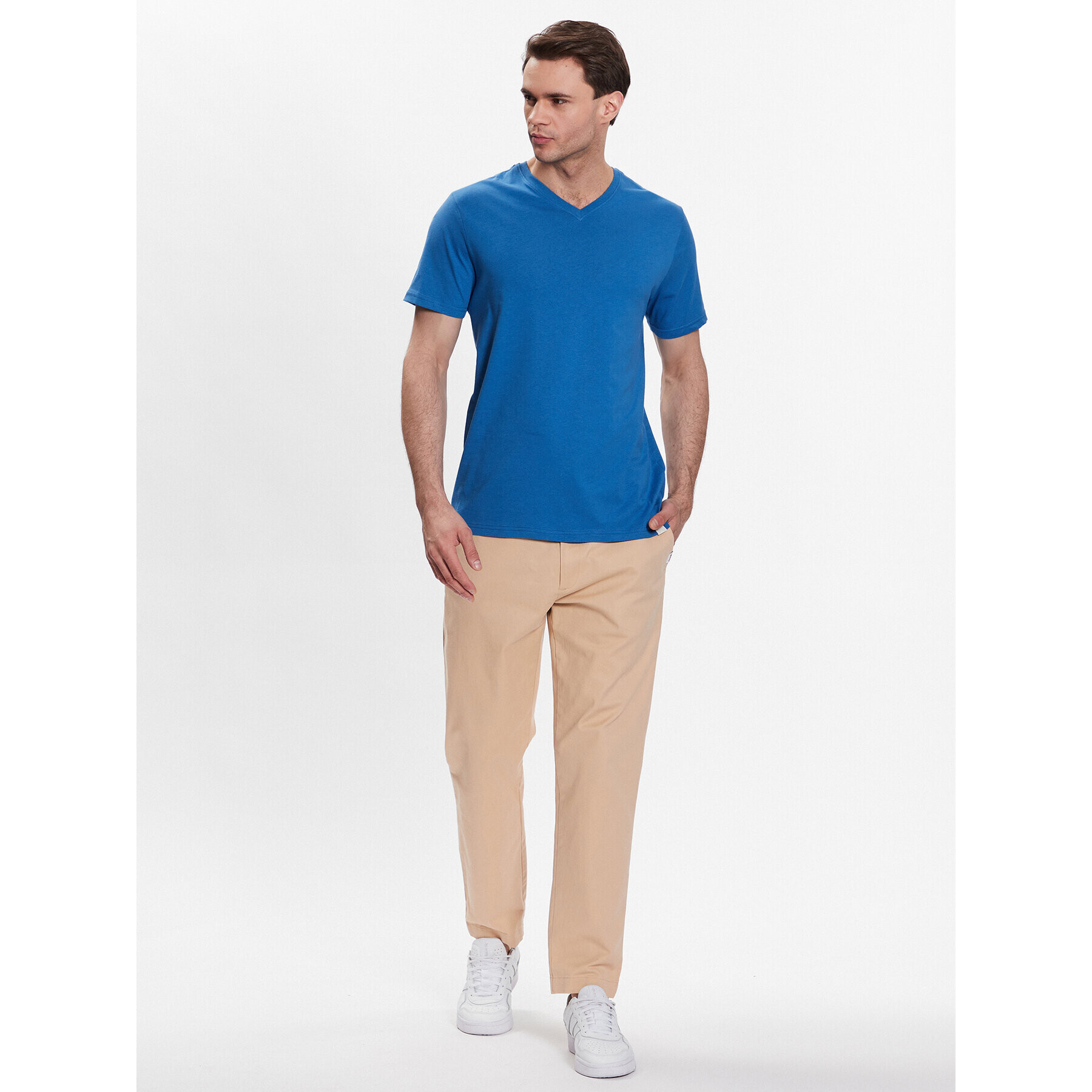 United Colors Of Benetton Majica 3U53J4231 Modra Regular Fit - Pepit.si