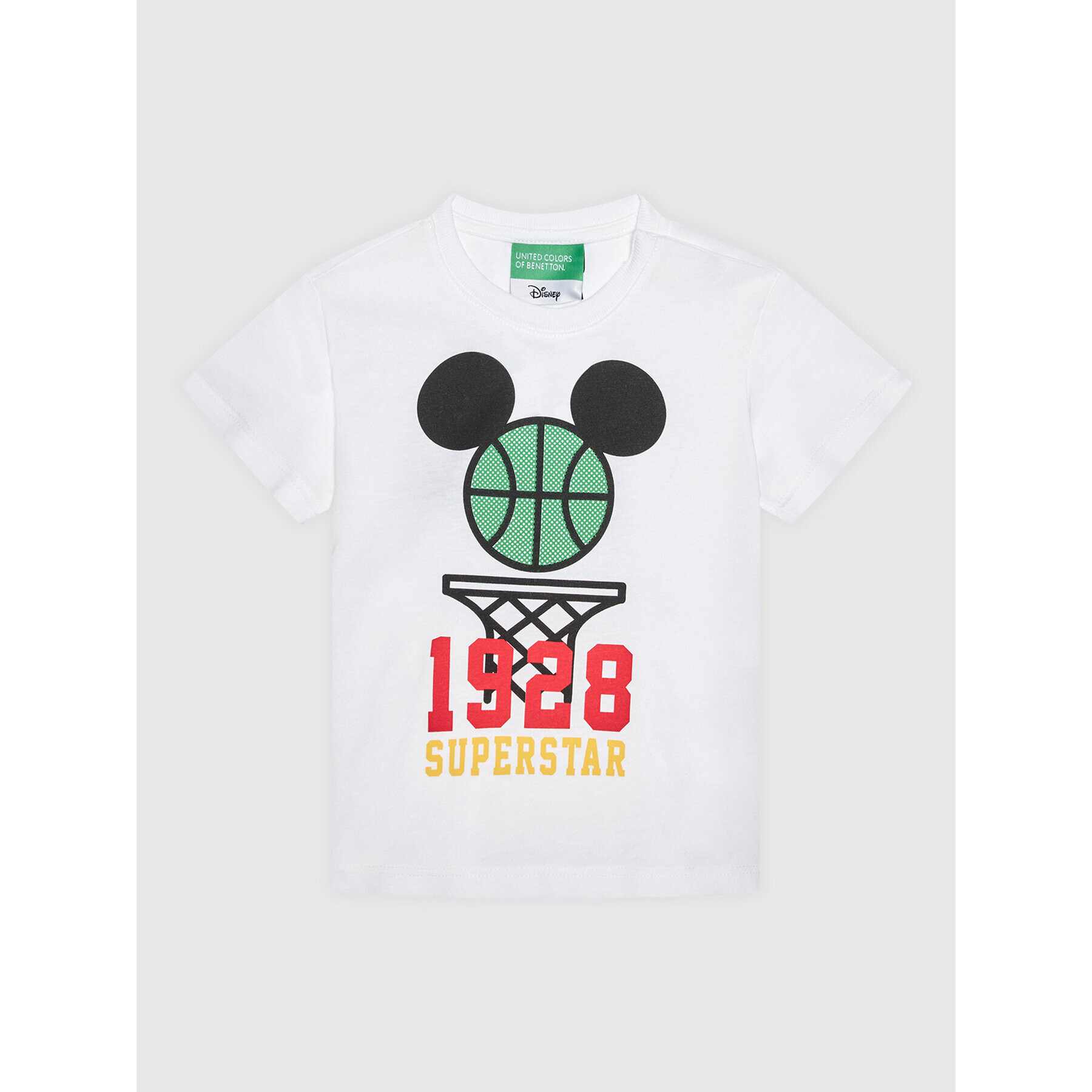 United Colors Of Benetton Majica DISNEY 3096C1565 Bela Regular Fit - Pepit.si