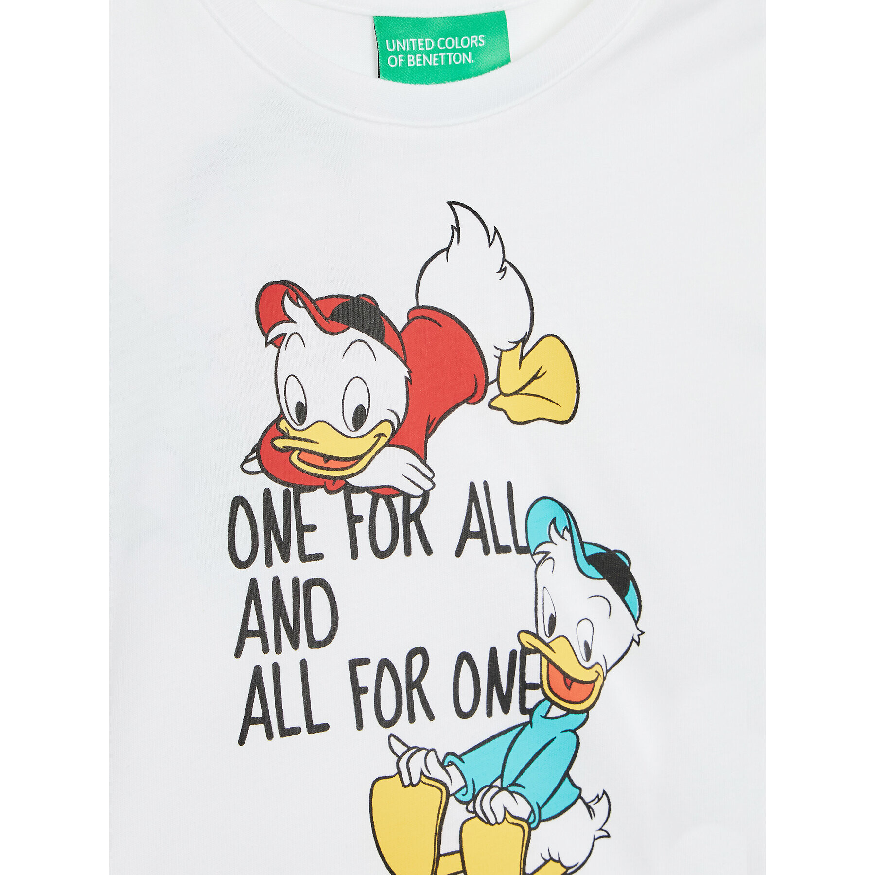 United Colors Of Benetton Majica DISNEY 3096G103J Bela Regular Fit - Pepit.si