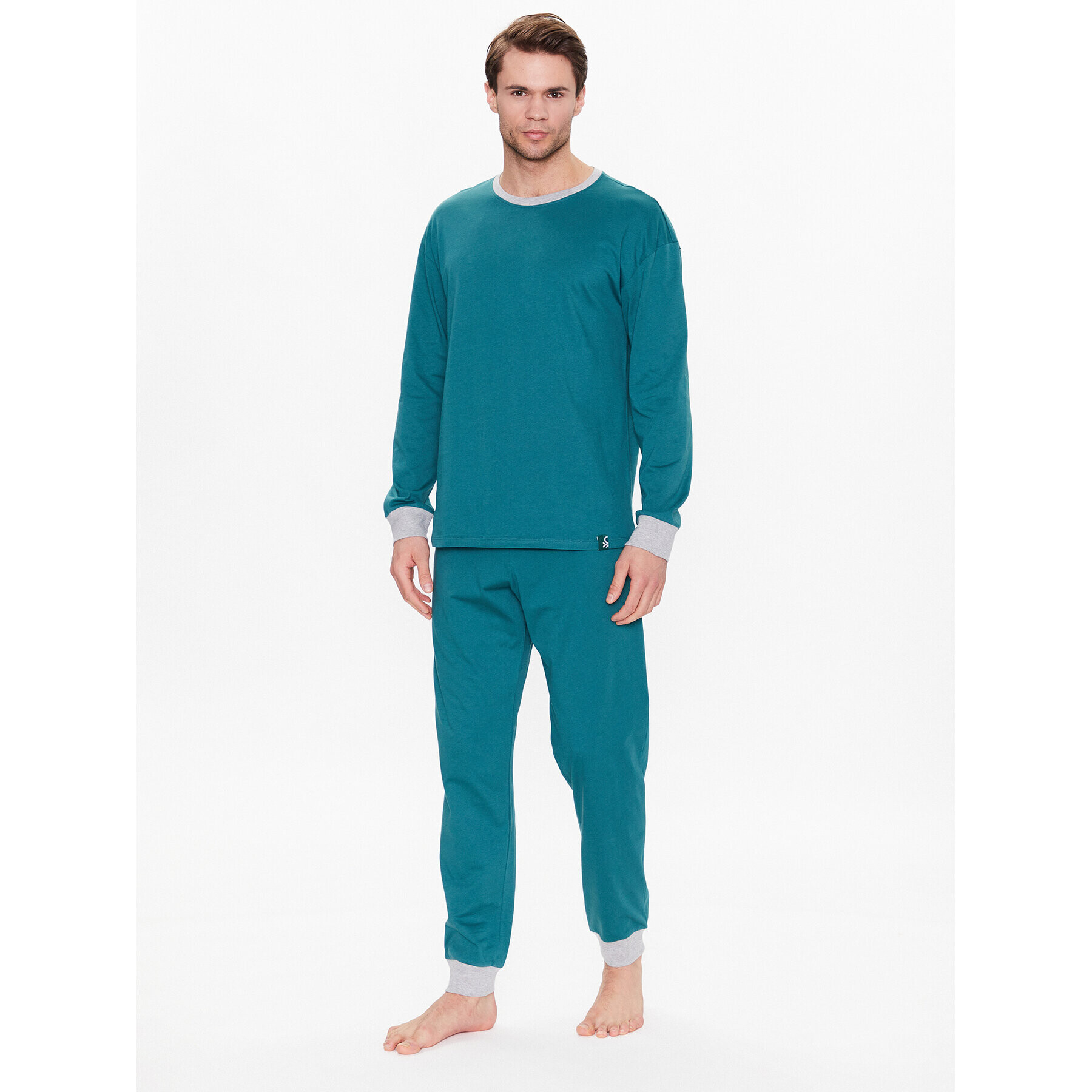 United Colors Of Benetton Pižama 30964P01A Zelena Regular Fit - Pepit.si