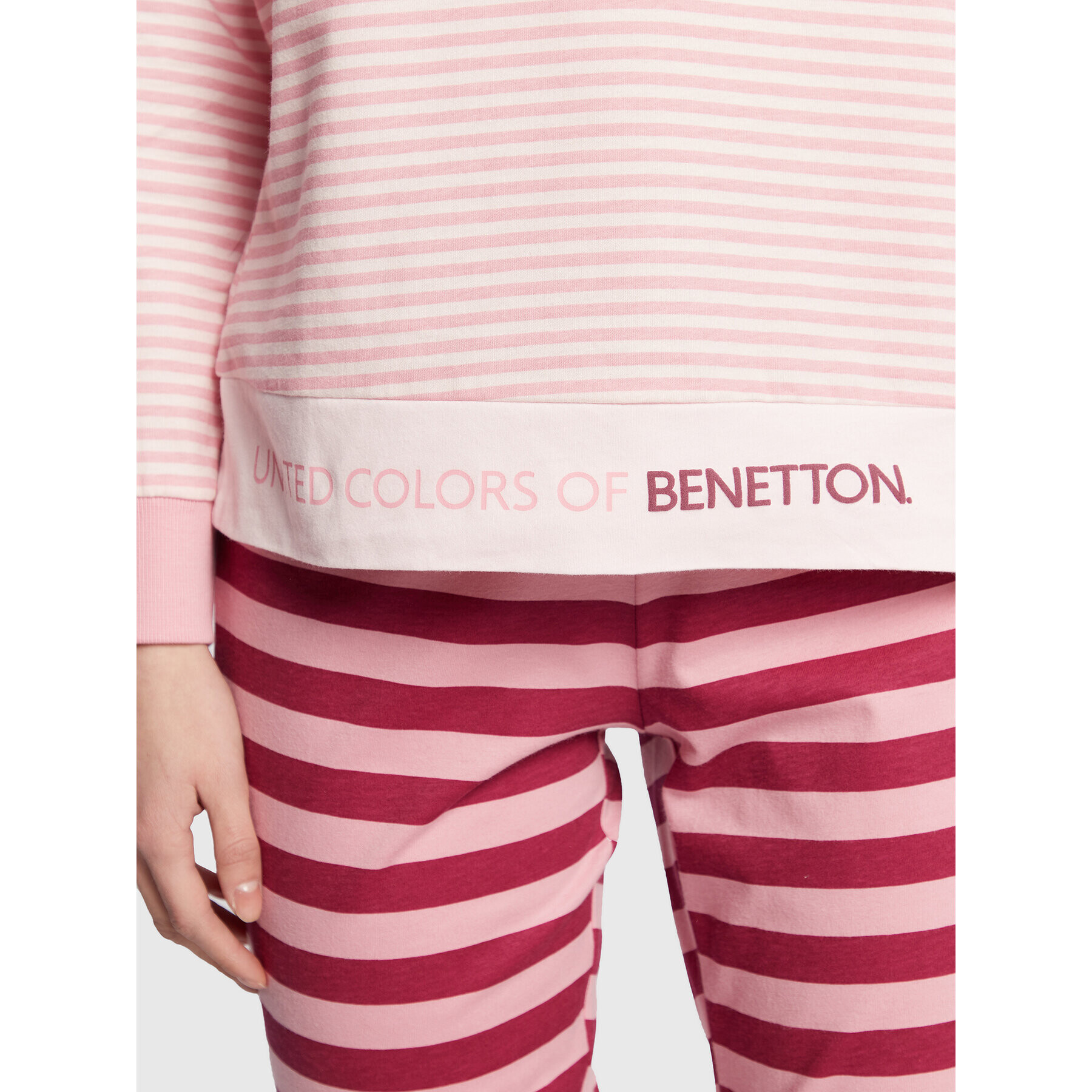 United Colors Of Benetton Pižama 392W3P00W Roza Regular Fit - Pepit.si