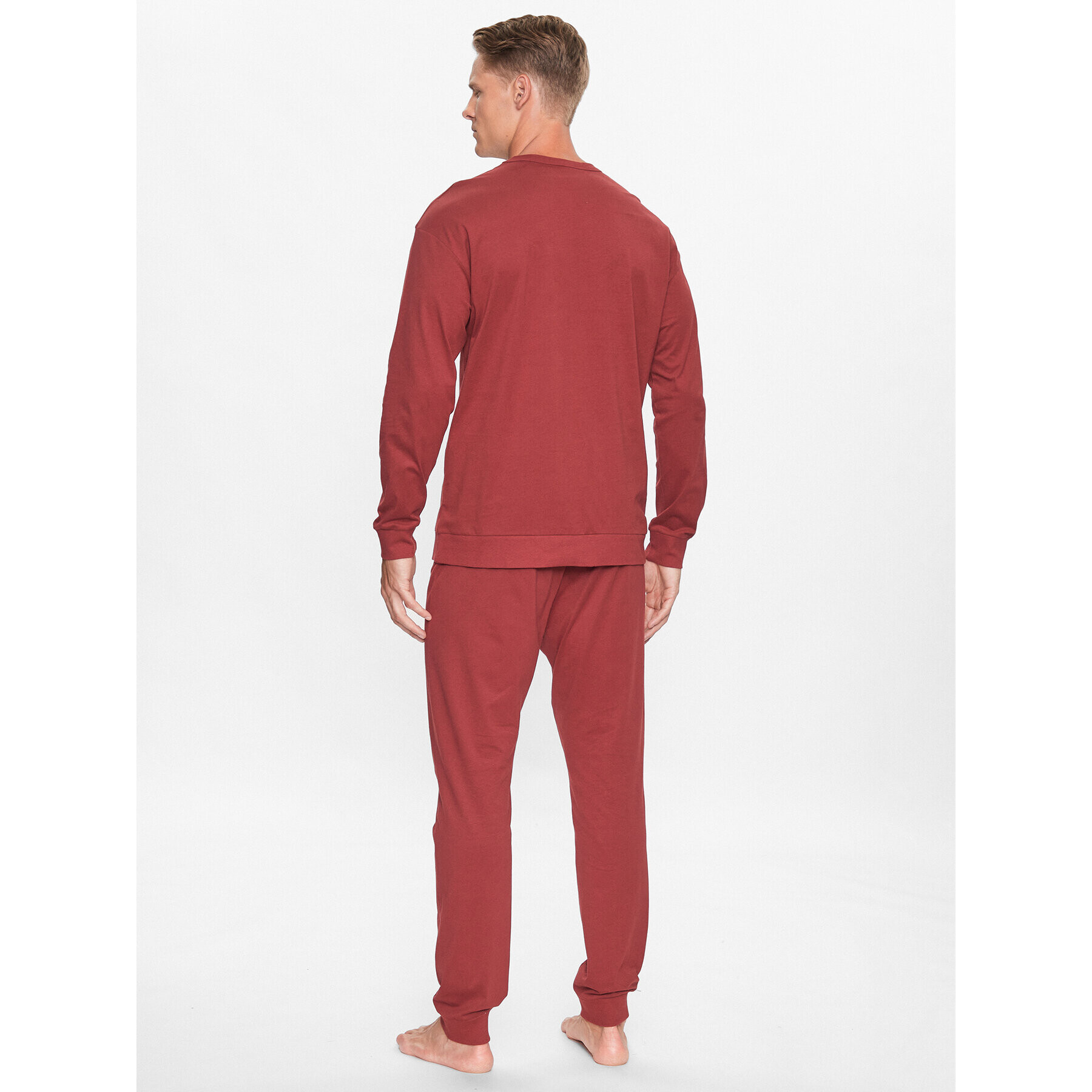 United Colors Of Benetton Pižama 3VD04P01N Bordo rdeča Regular Fit - Pepit.si