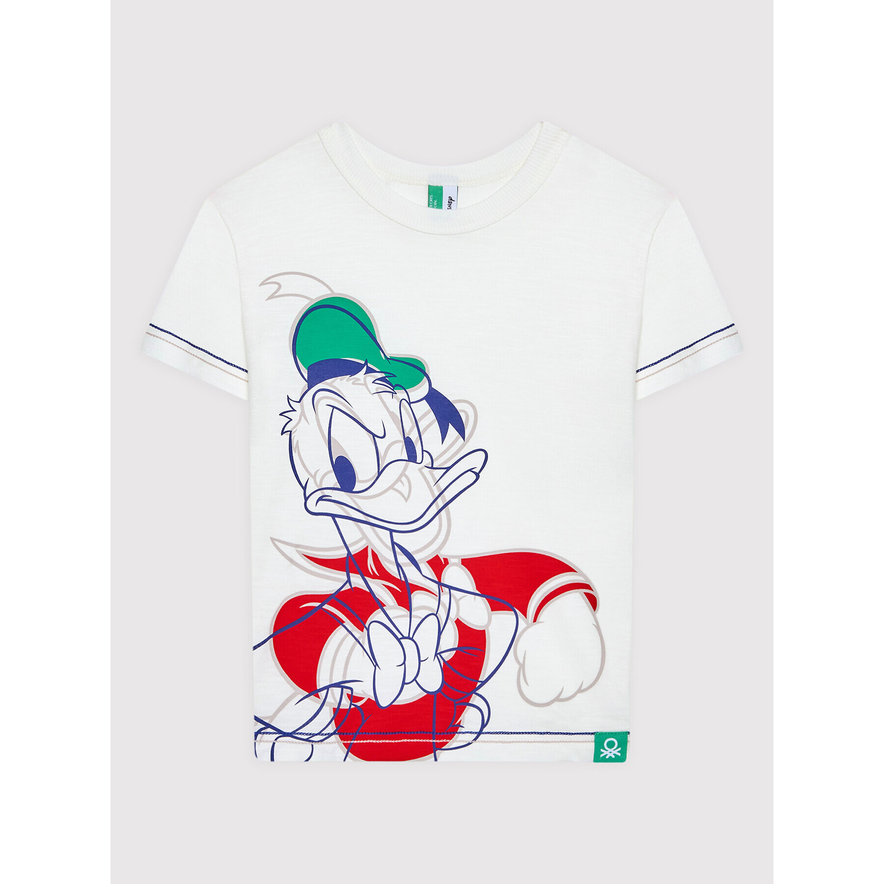 United Colors Of Benetton Pižama DISNEY 3BVX0P00T Bela Regular Fit - Pepit.si