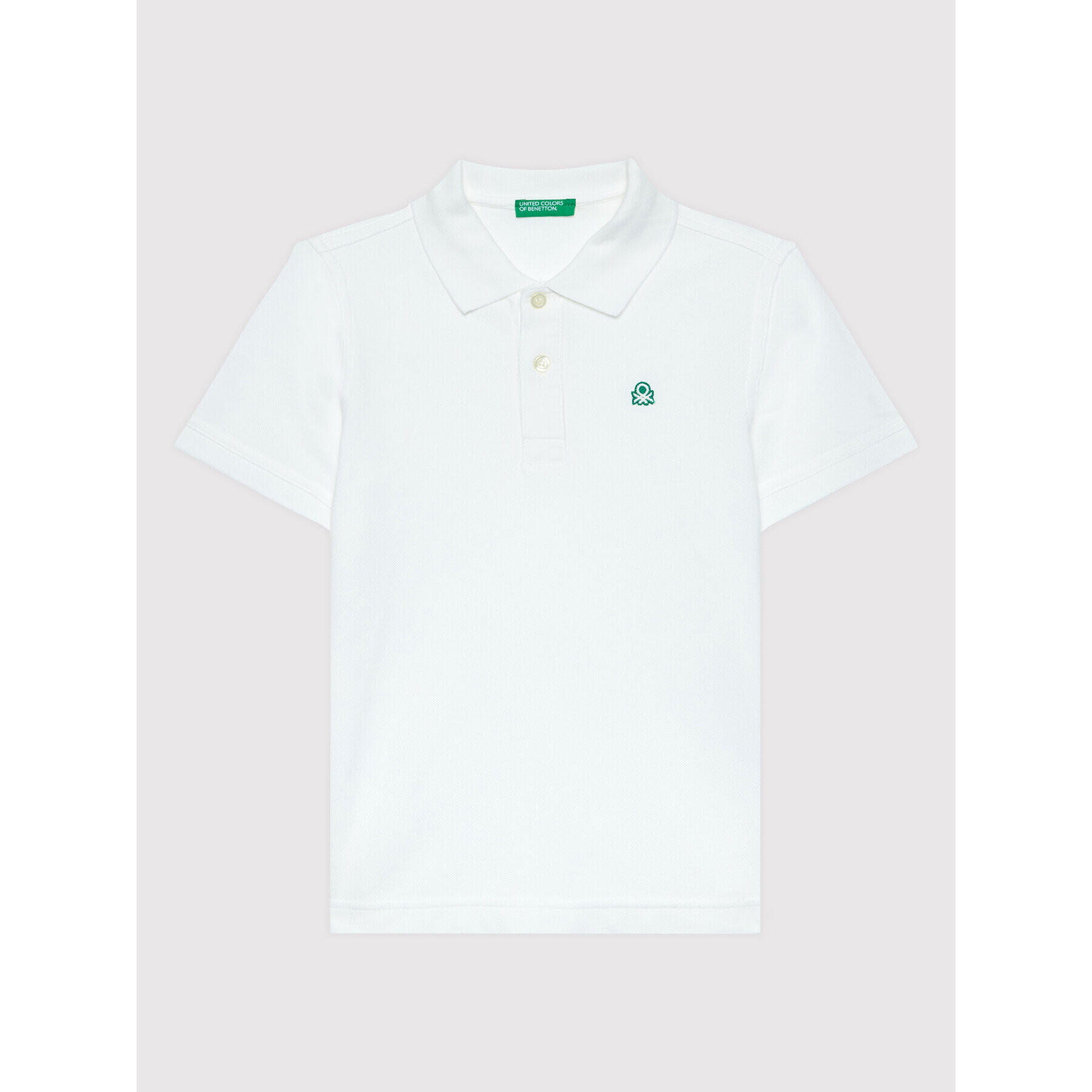 United Colors Of Benetton Polo majica 3089C300L Bela Regular Fit - Pepit.si