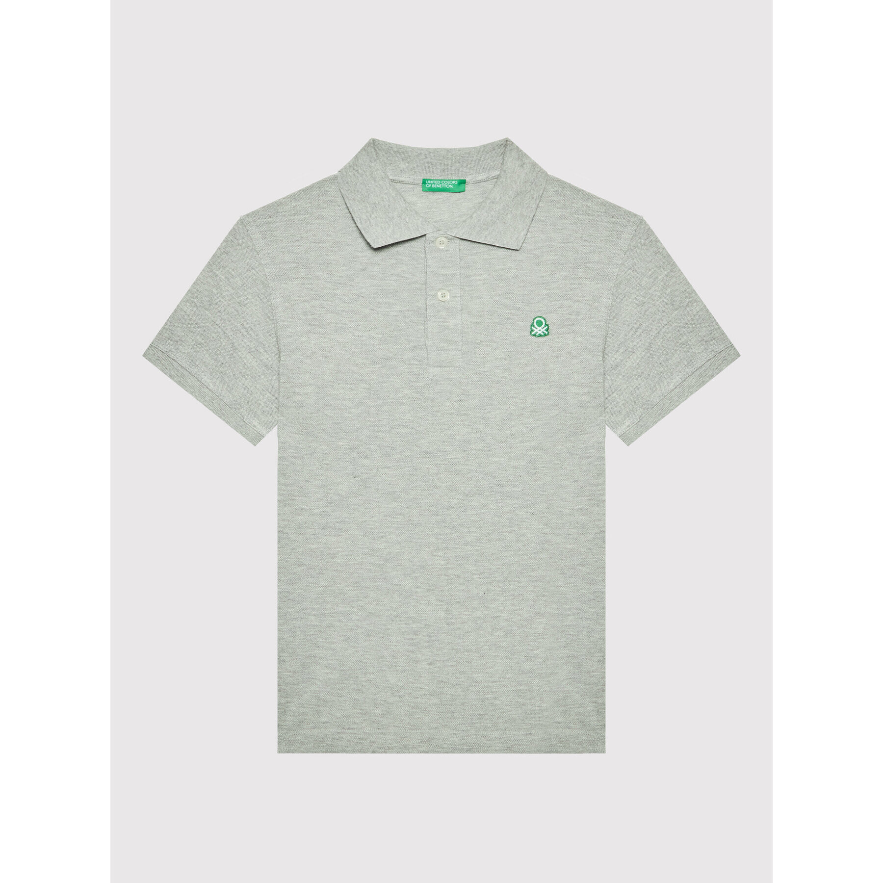 United Colors Of Benetton Polo majica 3089C3135 Siva Regular Fit - Pepit.si