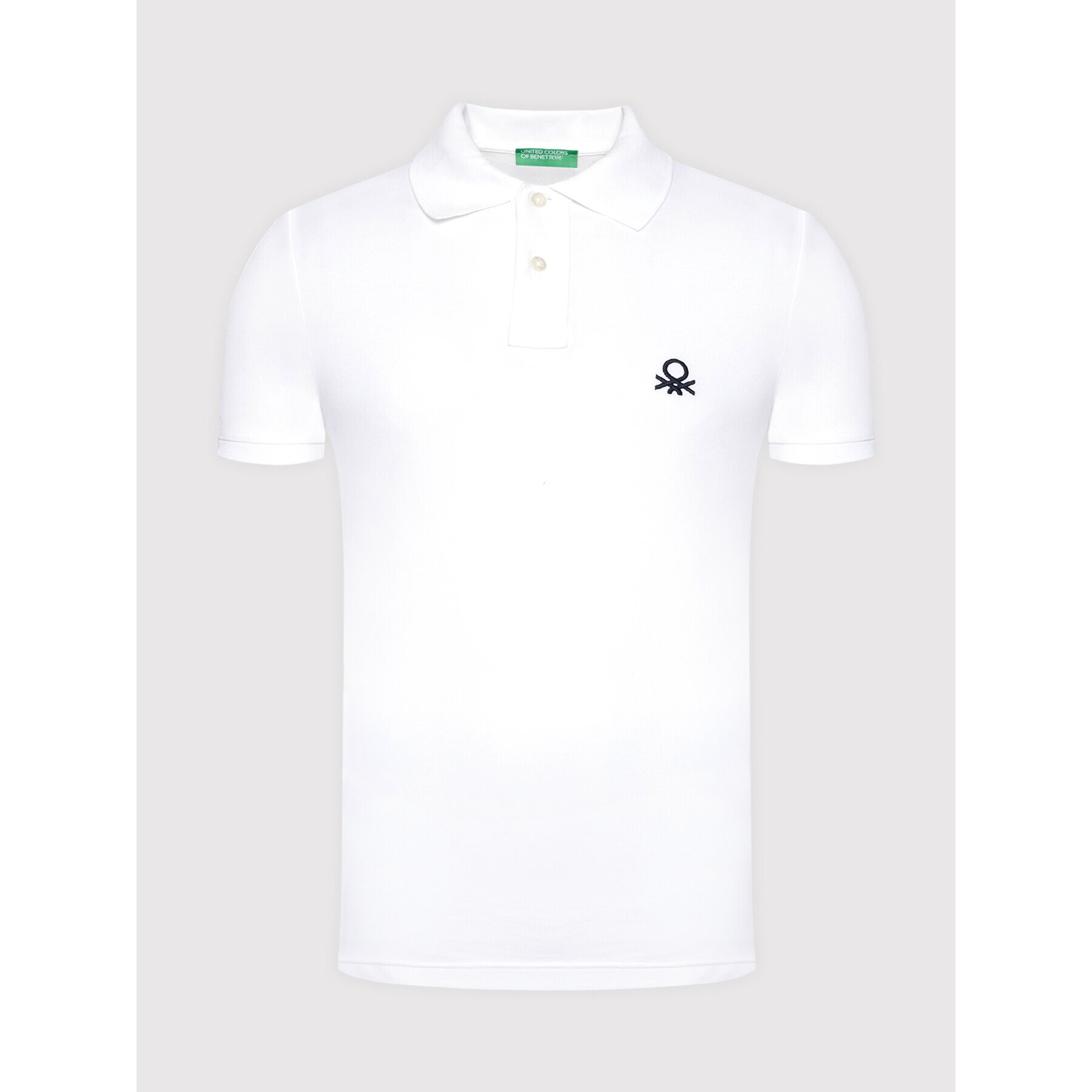 United Colors Of Benetton Polo majica 3089J3178 Bela Slim Fit - Pepit.si