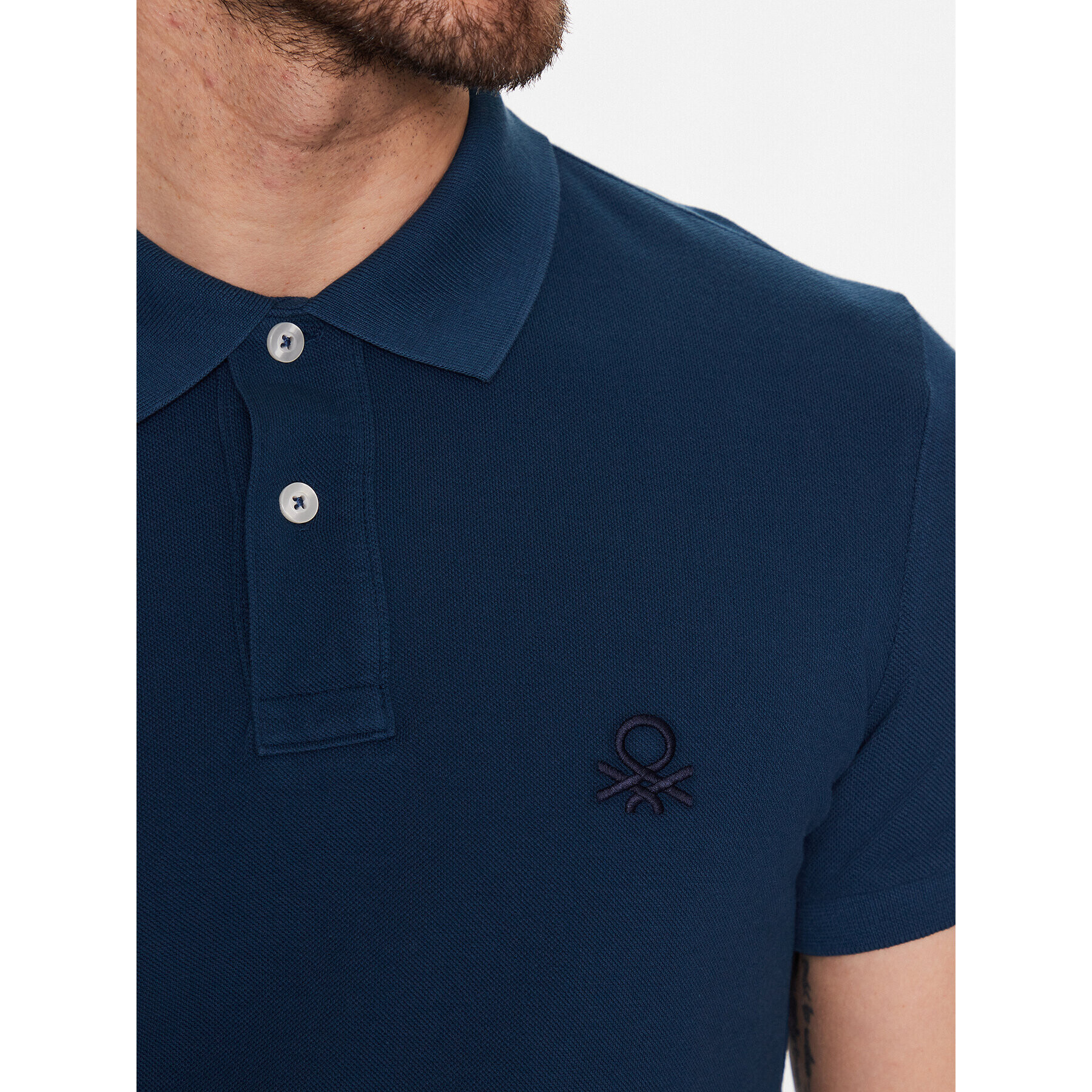 United Colors Of Benetton Polo majica 3089J3178 Modra Regular Fit - Pepit.si