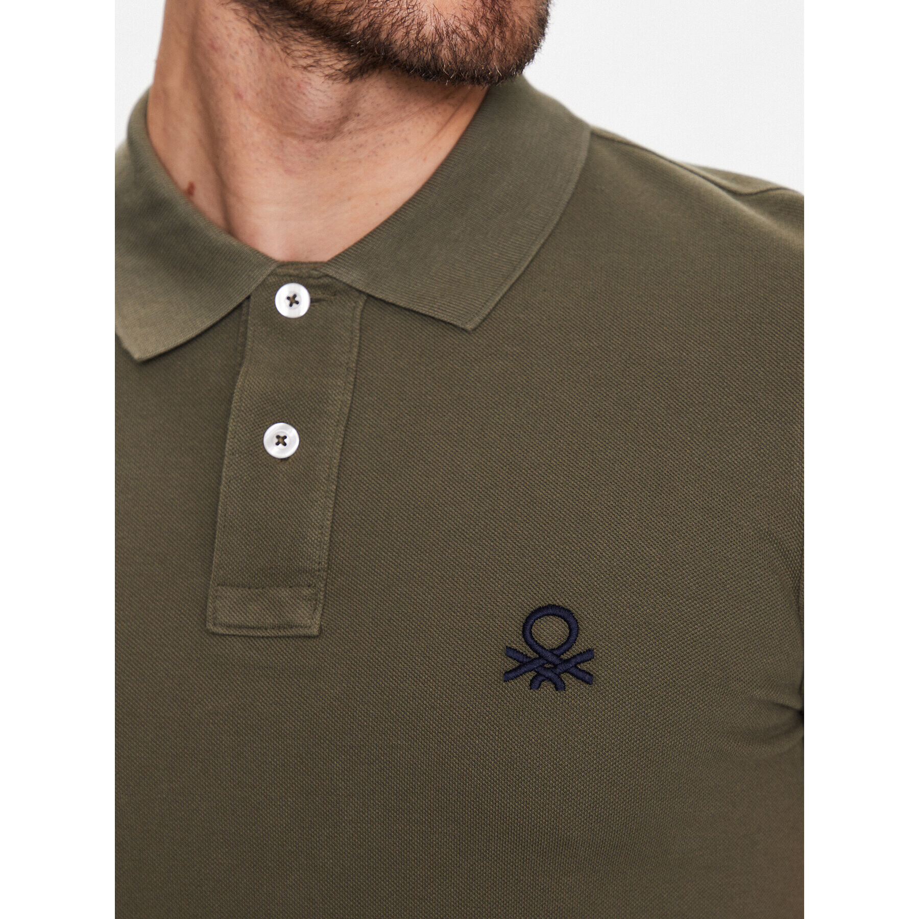 United Colors Of Benetton Polo majica 3089J3178 Zelena Regular Fit - Pepit.si