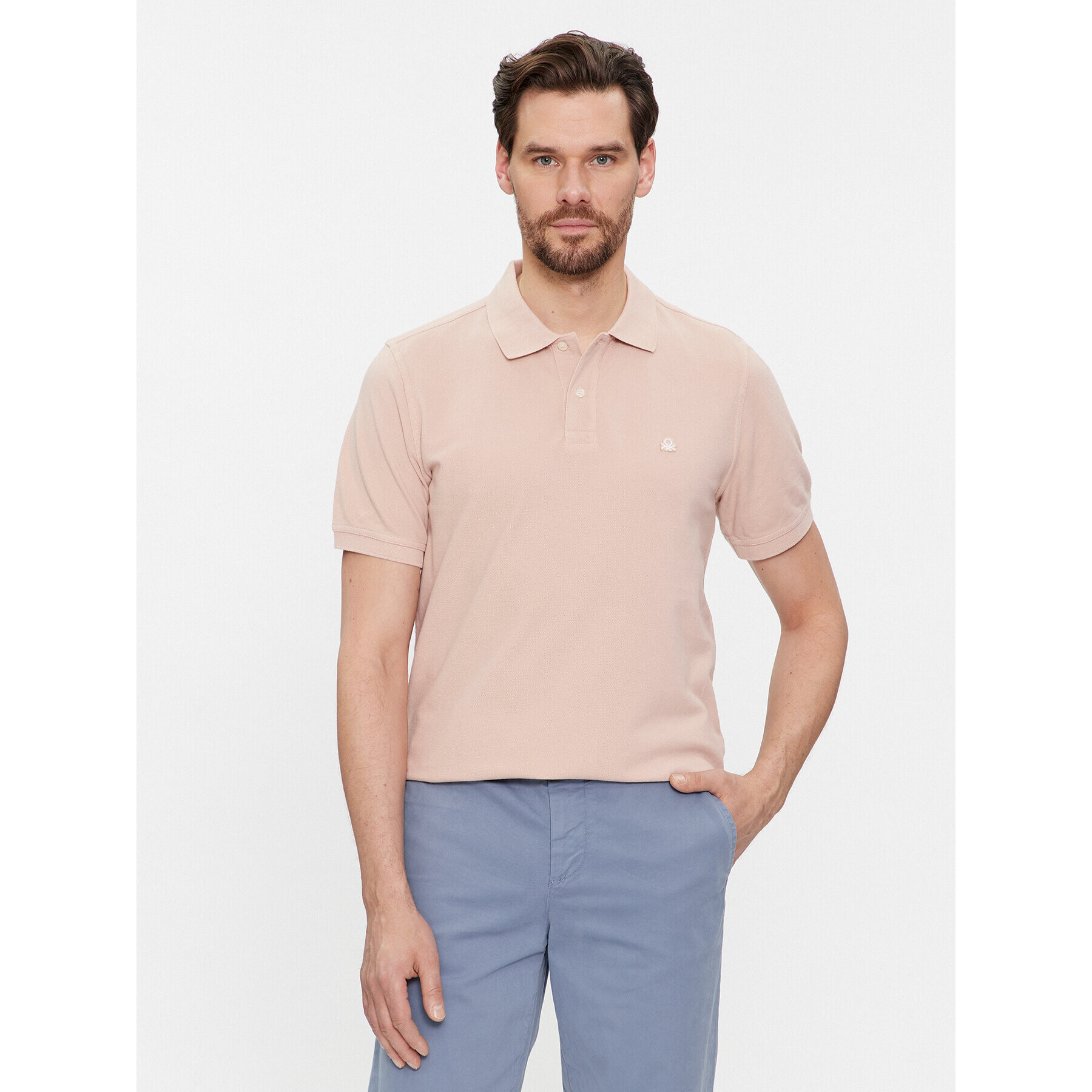 United Colors Of Benetton Polo majica 3089J3179 Bež Regular Fit - Pepit.si