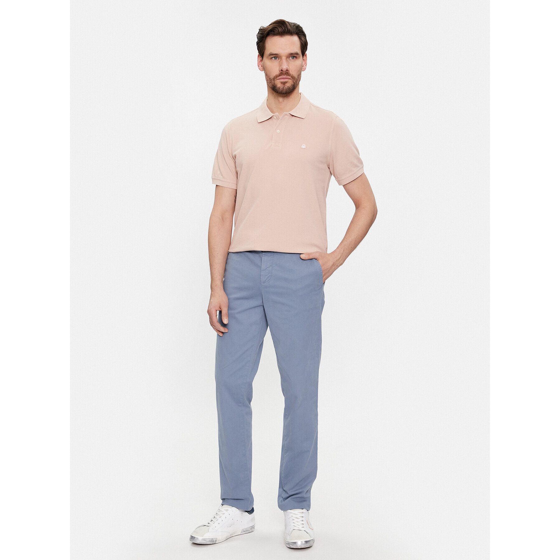 United Colors Of Benetton Polo majica 3089J3179 Bež Regular Fit - Pepit.si