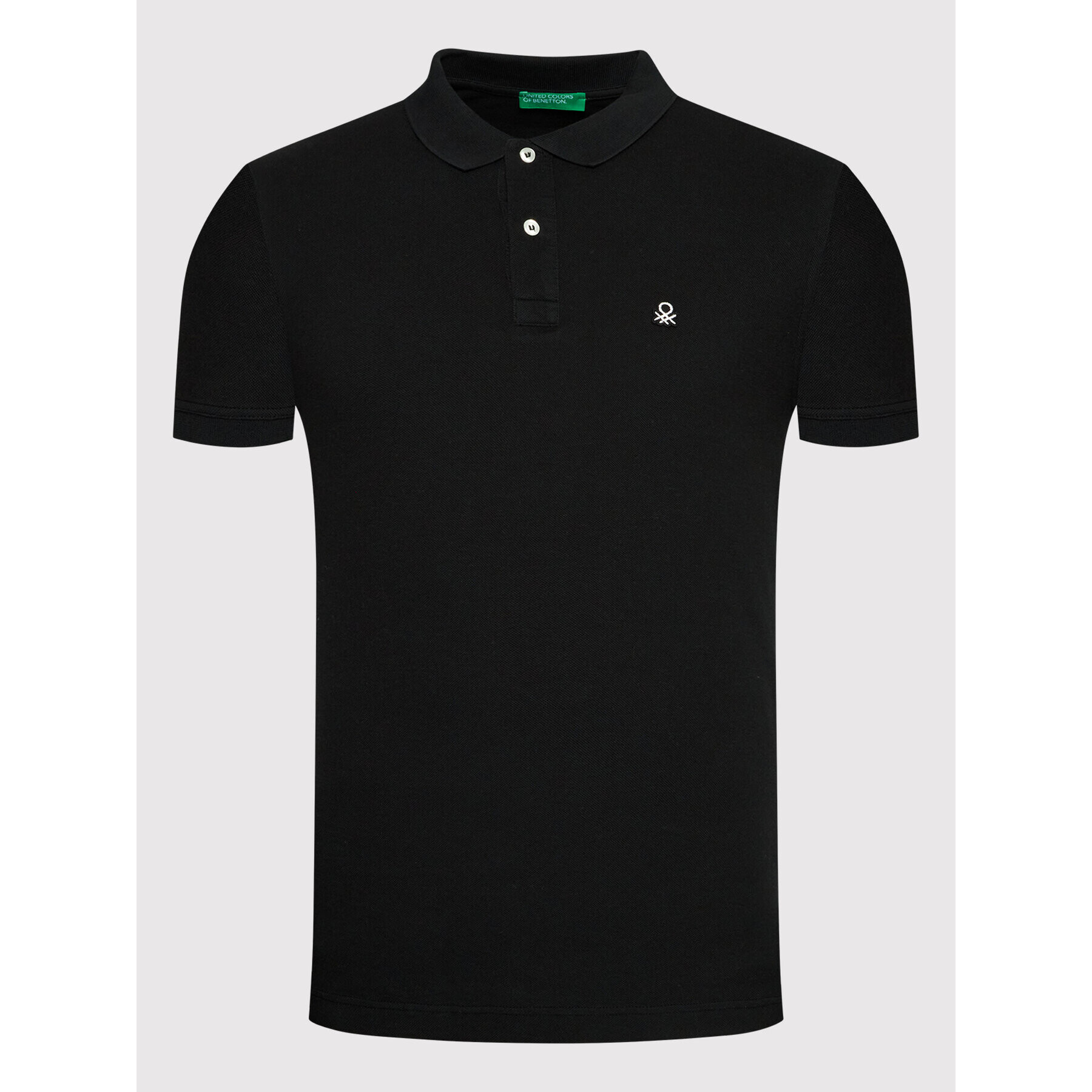 United Colors Of Benetton Polo majica 3089J3179 Črna Regular Fit - Pepit.si