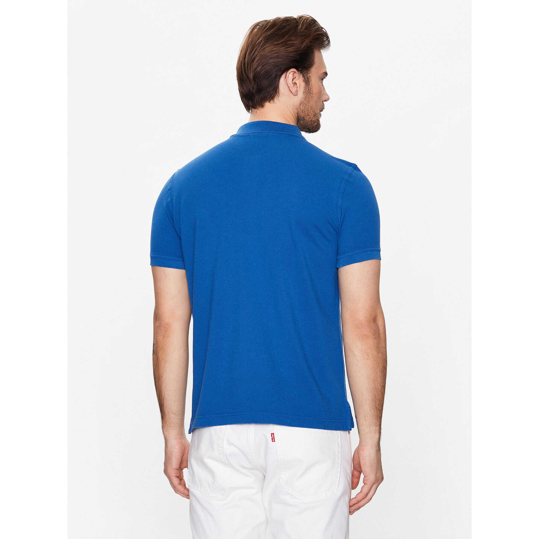 United Colors Of Benetton Polo majica 3089J3179 Modra Regular Fit - Pepit.si